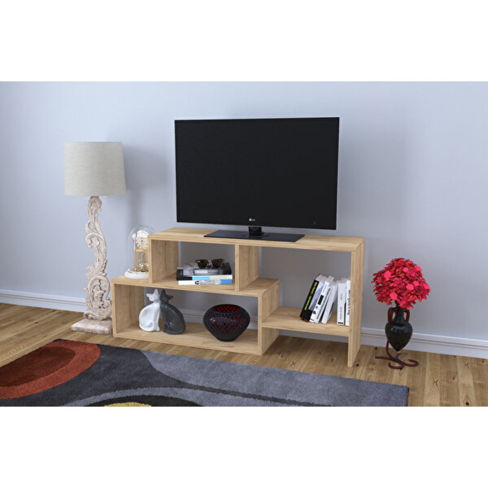 DMoya Clover Tv Ünitesi - Safir Meşe Tv Ünitesi / Sehpası Fiyatı