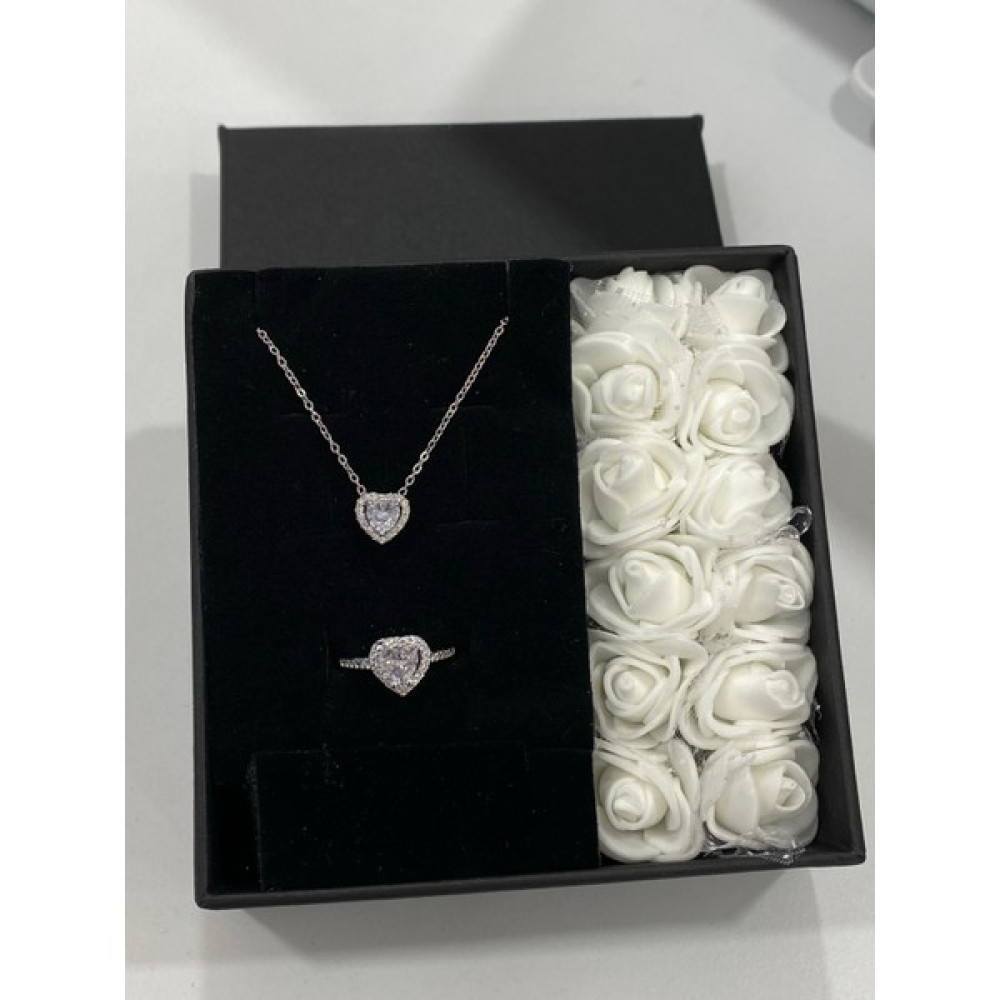 DMR Accessoire Güllü Pandora Set Sevgililer Günü Hediyesi - Beyaz Altın, Takı & Aksesuar Fiyatı