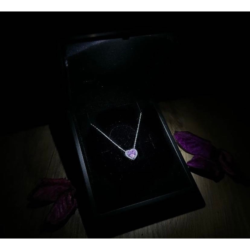 DMR Accessoire Işıklı Kutuda Çelik Kolye Sevgililer Günü Hediyesi - Pembe Diğer Fiyatı