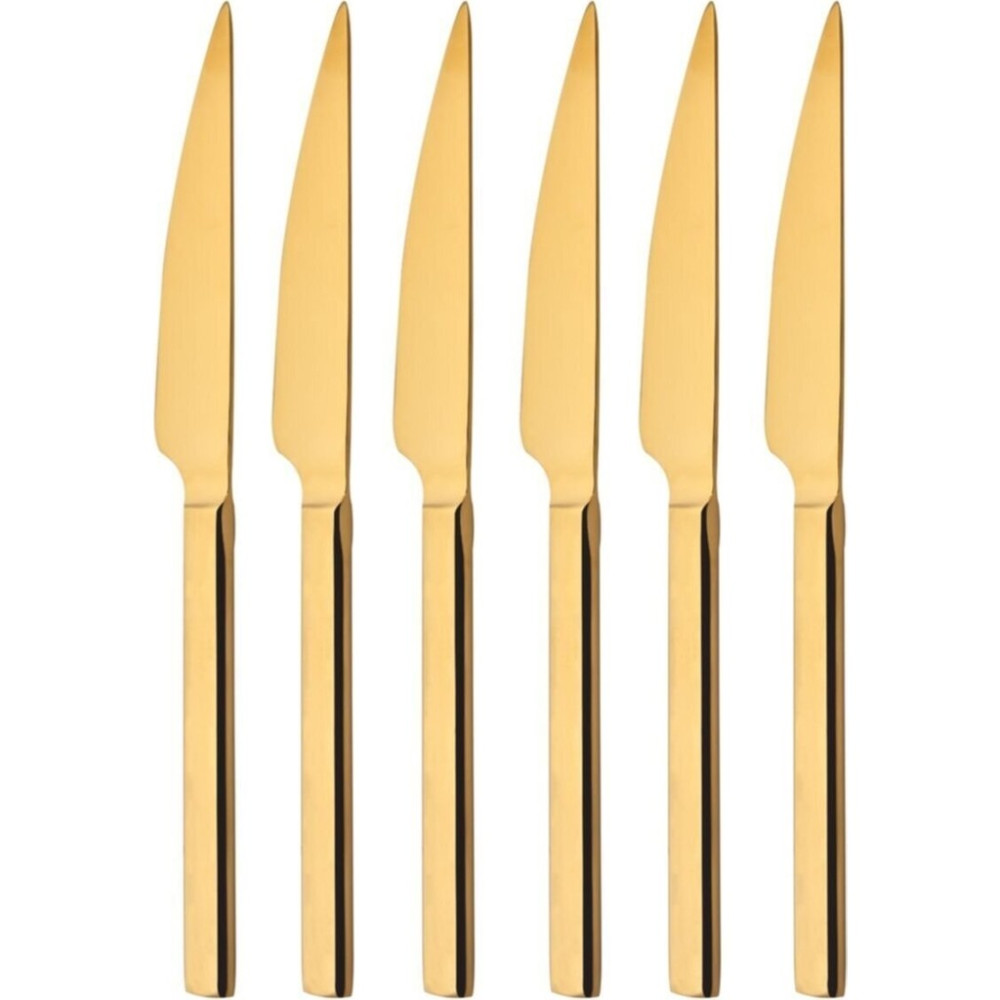 Dmr Life Pırlanta Titanyum Gold Tatlı Bıçak 6 Adet - Altın Çatal / Kaşık / Bıçak Takımları Fiyatı