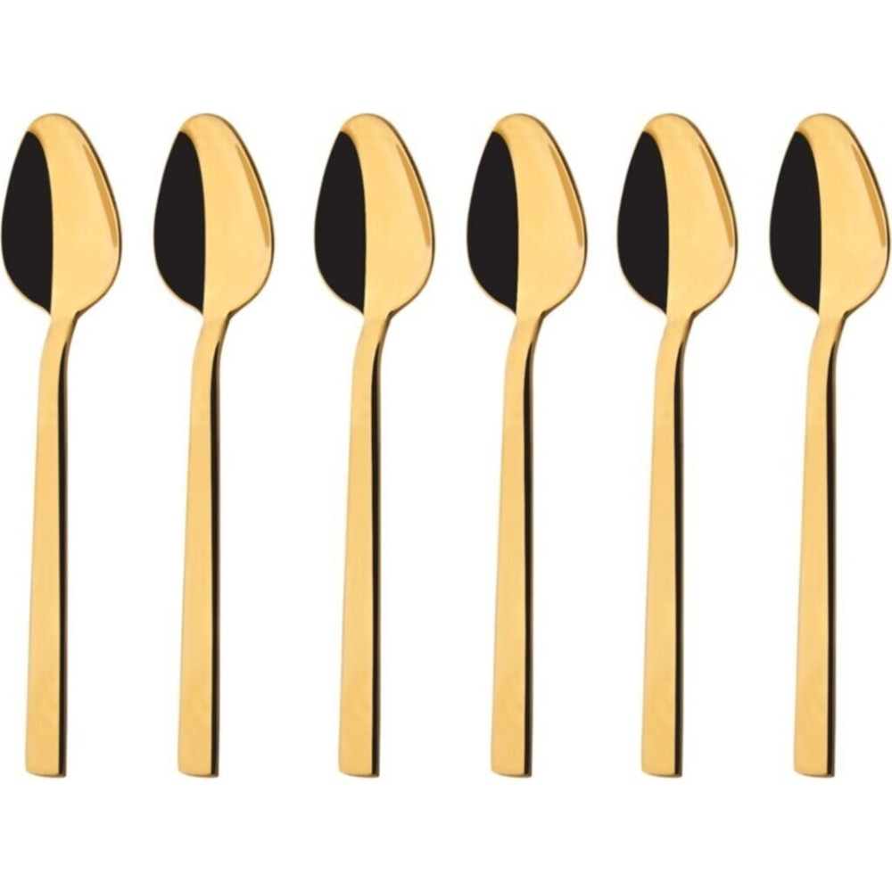 Dmr Life Pırlanta Titanyum Gold Tatlı Kaşık 6 Adet - Altın Çatal / Kaşık / Bıçak Takımları Fiyatı