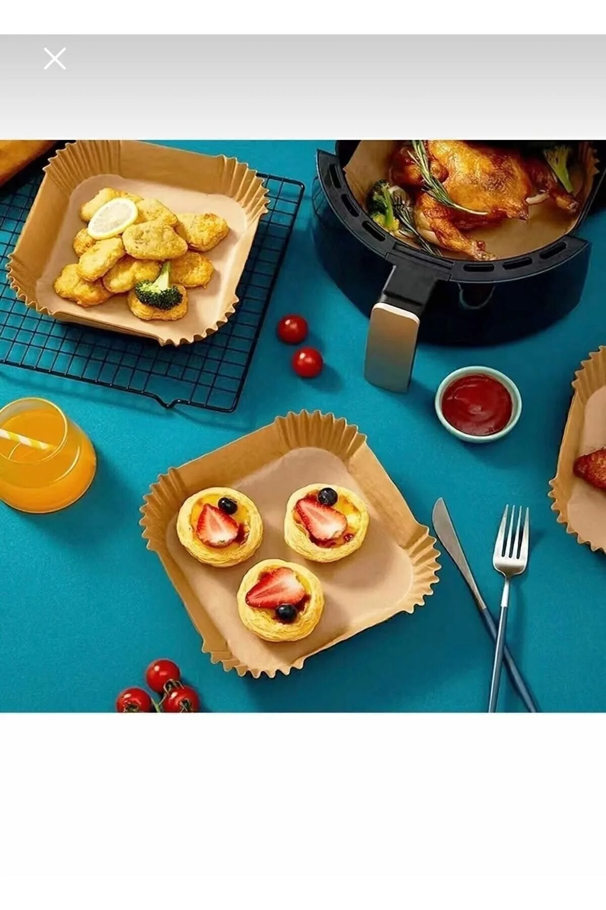 DMR Pisirme Kagidi Airfryer Xxl Xl Air Fryer Yagli Kagit Xiaomi Philips Tüm Markalara Uyumlu 50 Adet" Pişirme Kağıdı Fiyatı