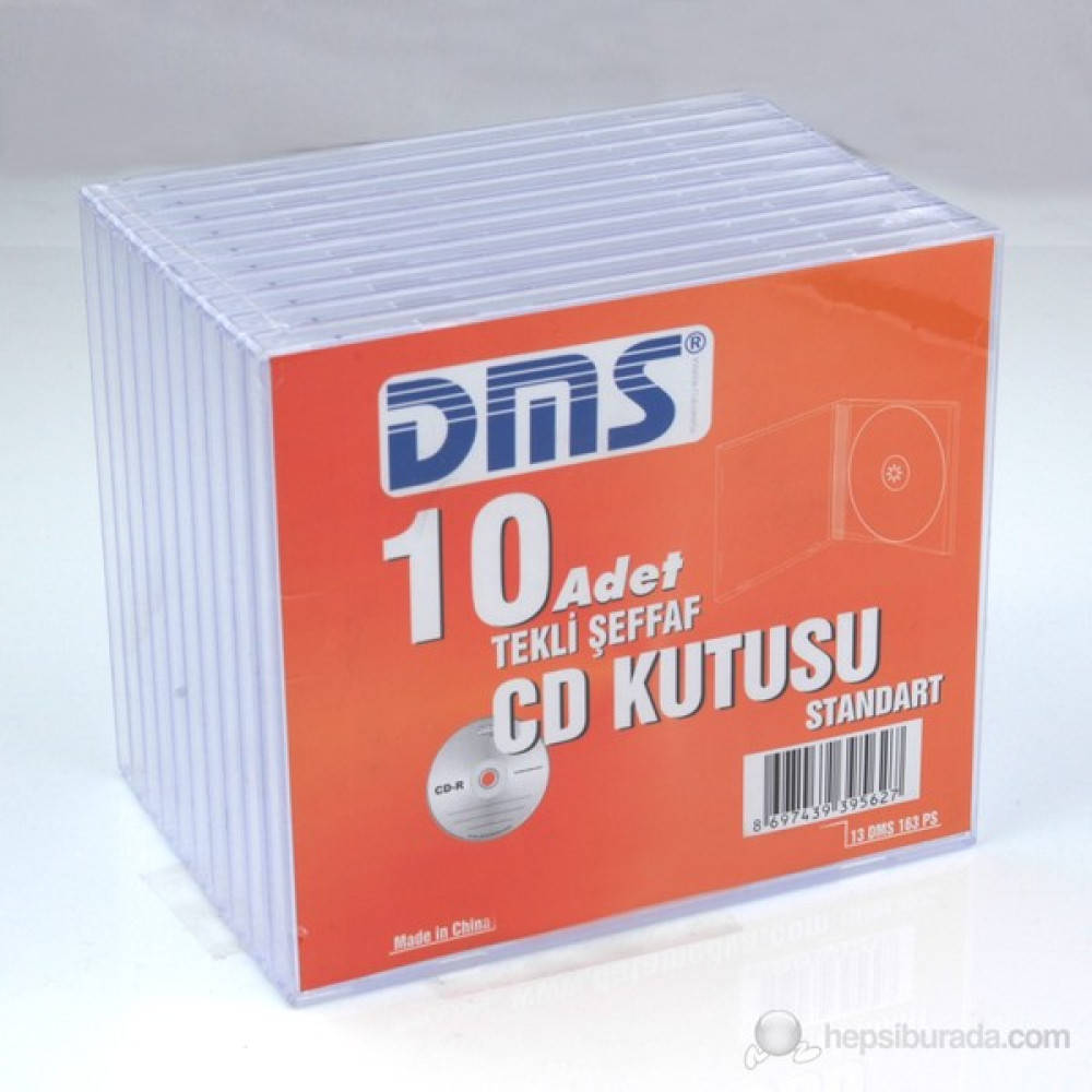 DMS 10' lu Tekli Şeffaf Cd Kutusu (13DMS163PS) Oto Boyaları Fiyatı