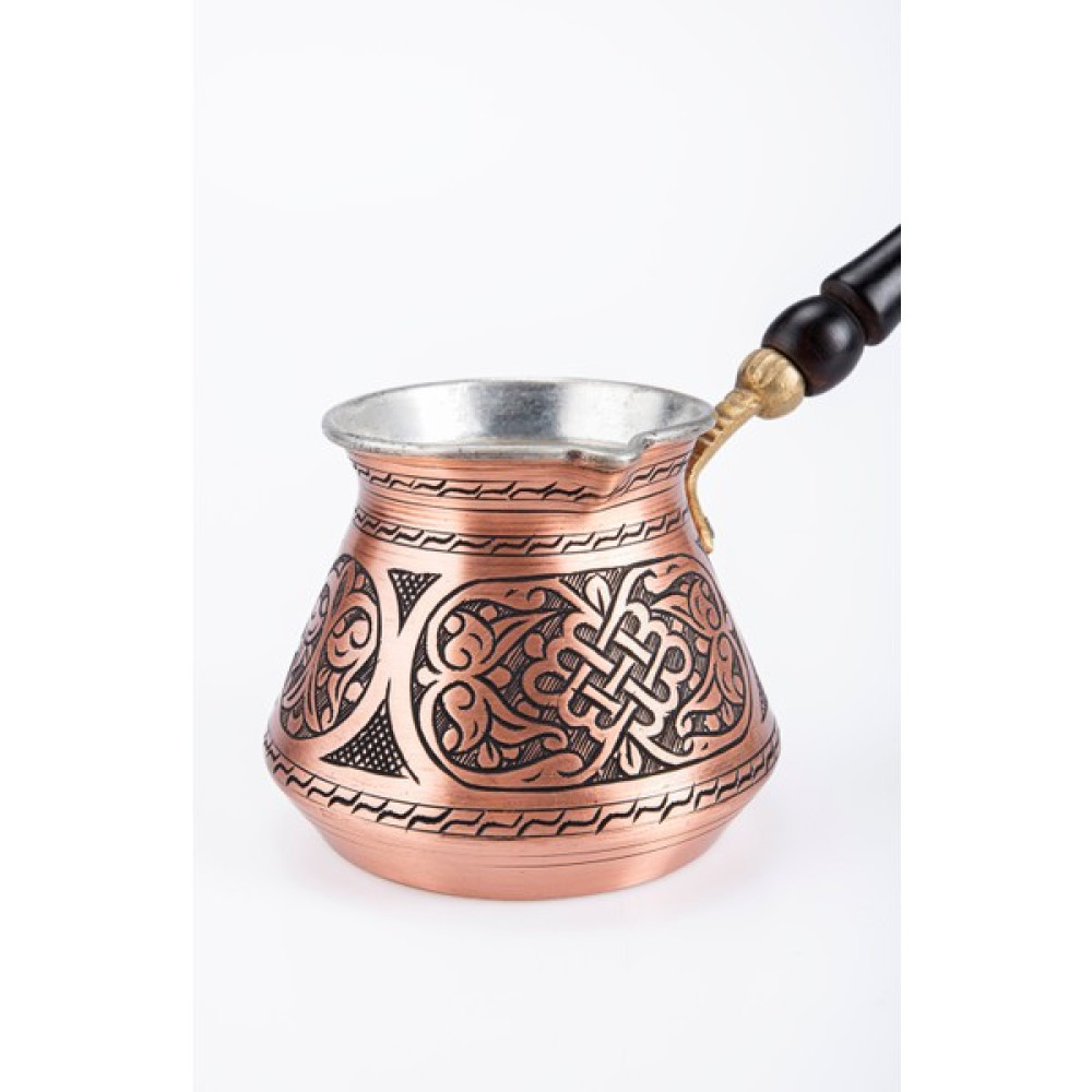 Dmt Copper Home 7-8 Kişilik Bakır El Ağır İşlemeli Türk Kahve Cezve 1 mm Cezve Takımları Fiyatı