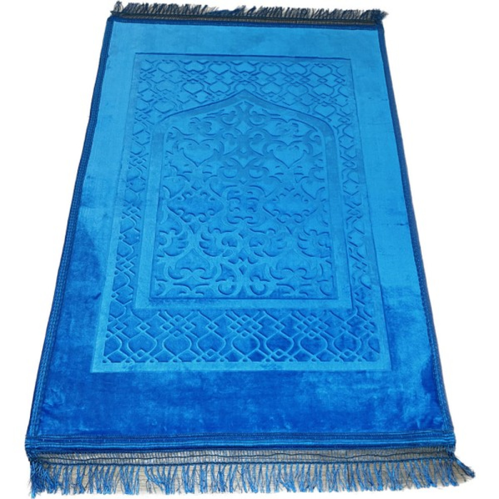 Dmts Dtms Peluş Seccade Mavi - 80 x 120 cm Seccade Fiyatı