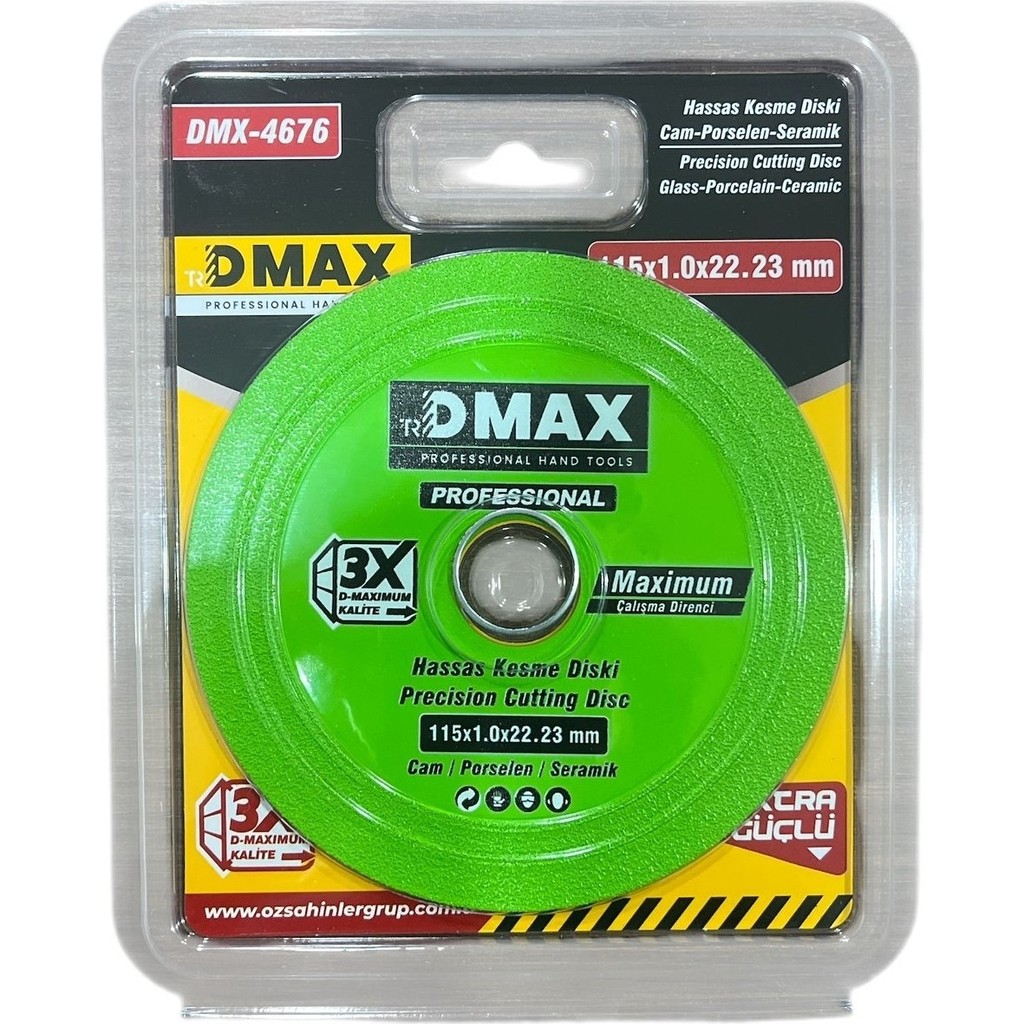DMX-4676 D-Max Cam-Seramik-Porselen Kesme Diski - Yeşil - 115mm SSD / Solid State Drive Fiyatı