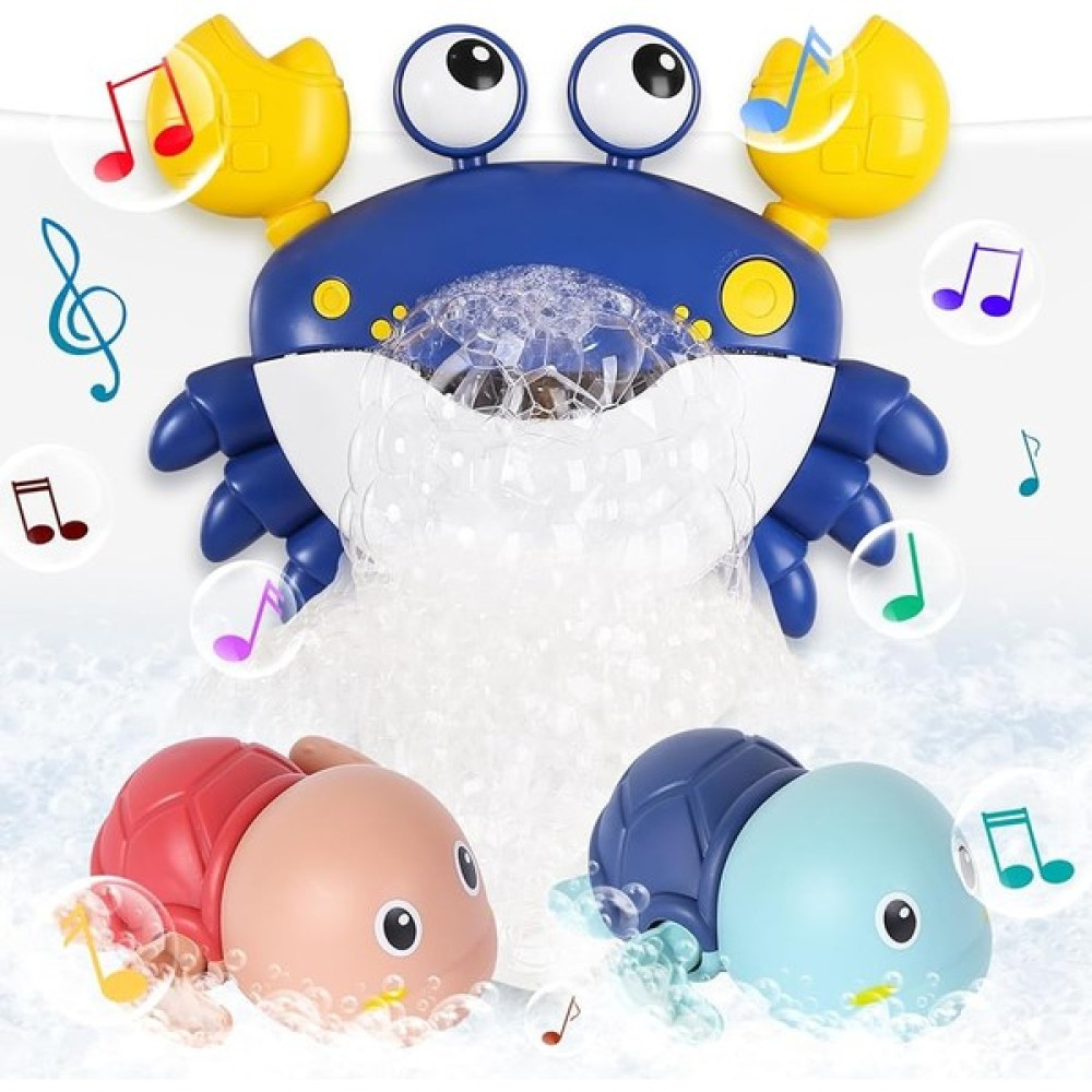 Dmxtop Bebek Banyo Oyuncağı, Yengeç Banyo Köpüğü Yapma Makinesi, 2 Paket Rüzgarla Çalışan Kaplumbağa Küvet Oyuncakları, Çocuklar Için Banyo Oyuncak... Bebek Oyuncakları Fiyatı