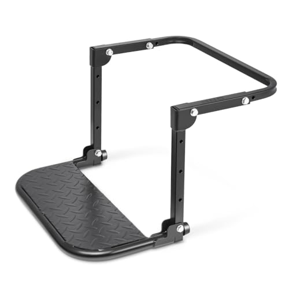 ‎DNA MOTORING Folding Tire Step Adjustable Mounted Step for Car Pickup Truck SUV RVs, Heavy Duty, Fit Most Tire from 9'' to 13'', Max Capacity 330 lbs, TOOLS-00297