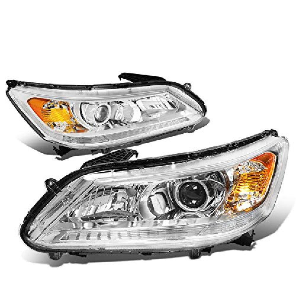 DNA MOTORING HL-OH-HA13-CH-AM Headlight Assembly Driver and Passenger Side