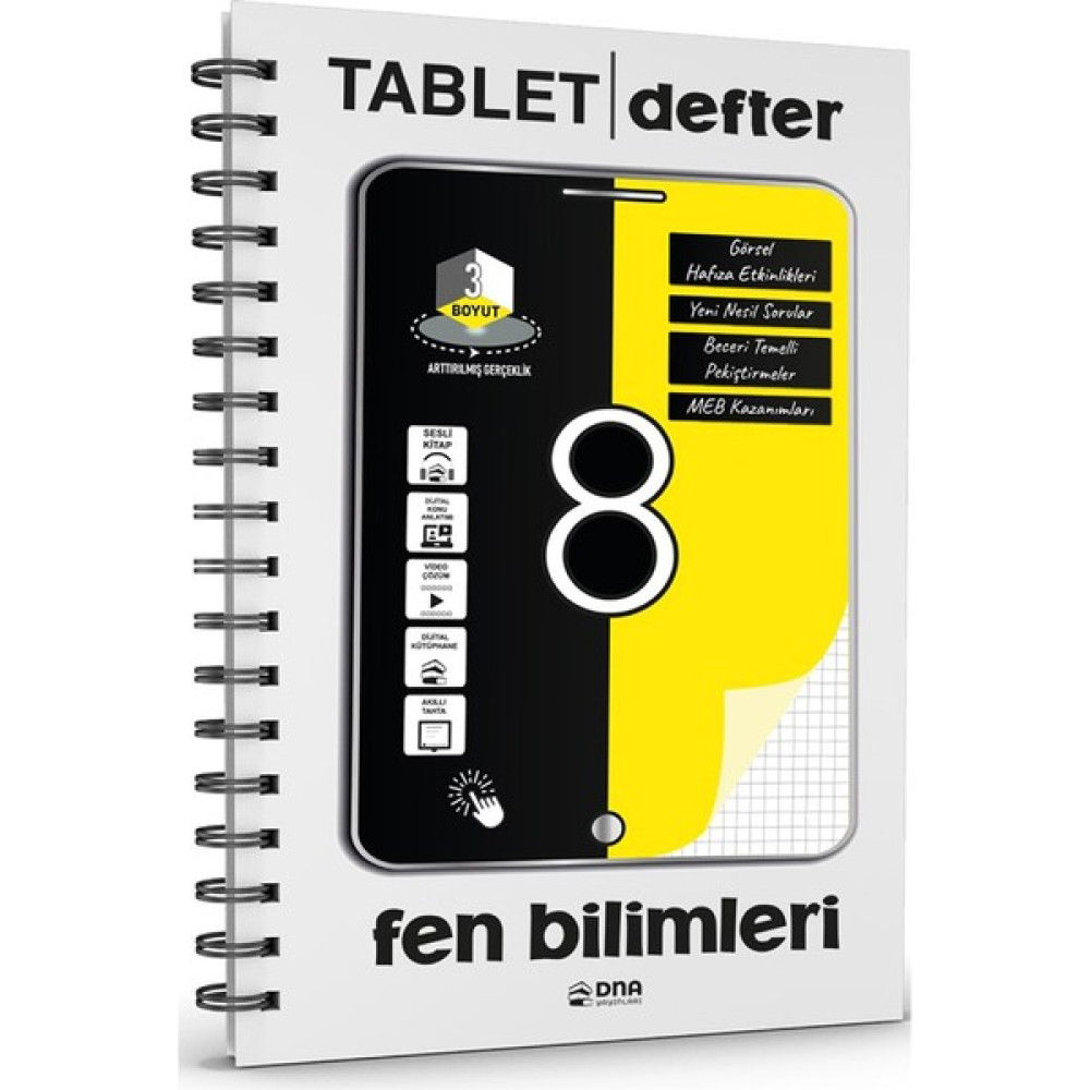 Dna Yayınları 8. Sınıf Fen Bilimleri Tablet Defter Kaynak Kitapları Fiyatı