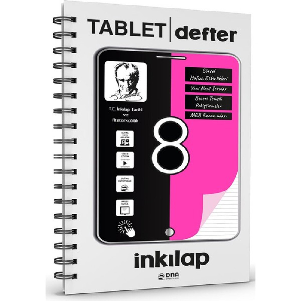 Dna Yayınları 8. Sınıf Inkılap Tarihi ve Atatürkçülük Tablet Defter Kaynak Kitapları Fiyatı