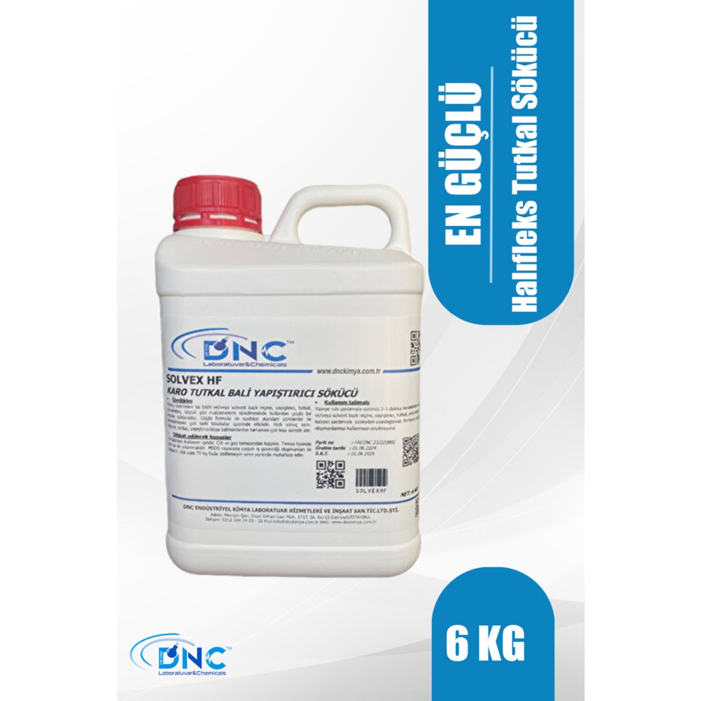 DNC Halıfleks Tutkal Sökücü Solvex Hf-6kg Salon Halısı Fiyatı