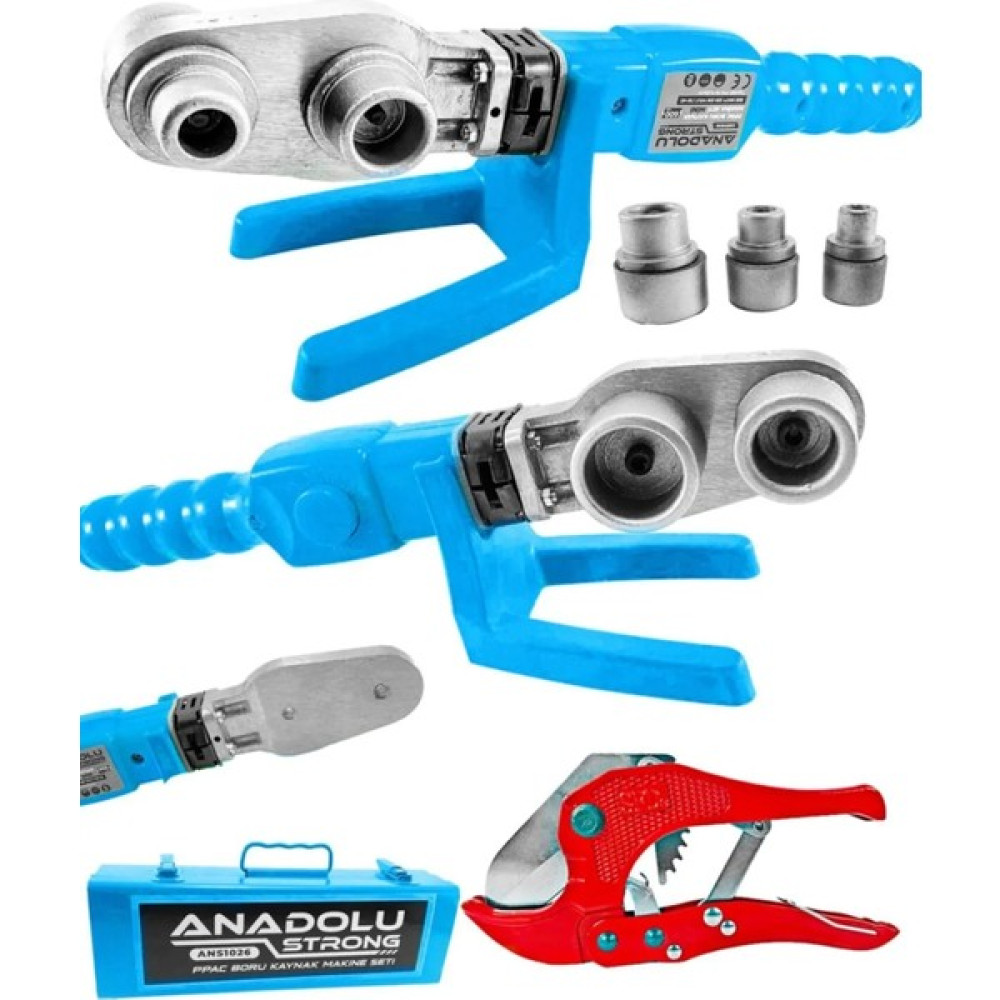 Dncstore Anadolustrong ANS1026 Pprc 600 Watt Boru Kaynak Mini Makina Seti Plastik Boru Kaynak Makinesi Kaynak Makineleri Fiyatı
