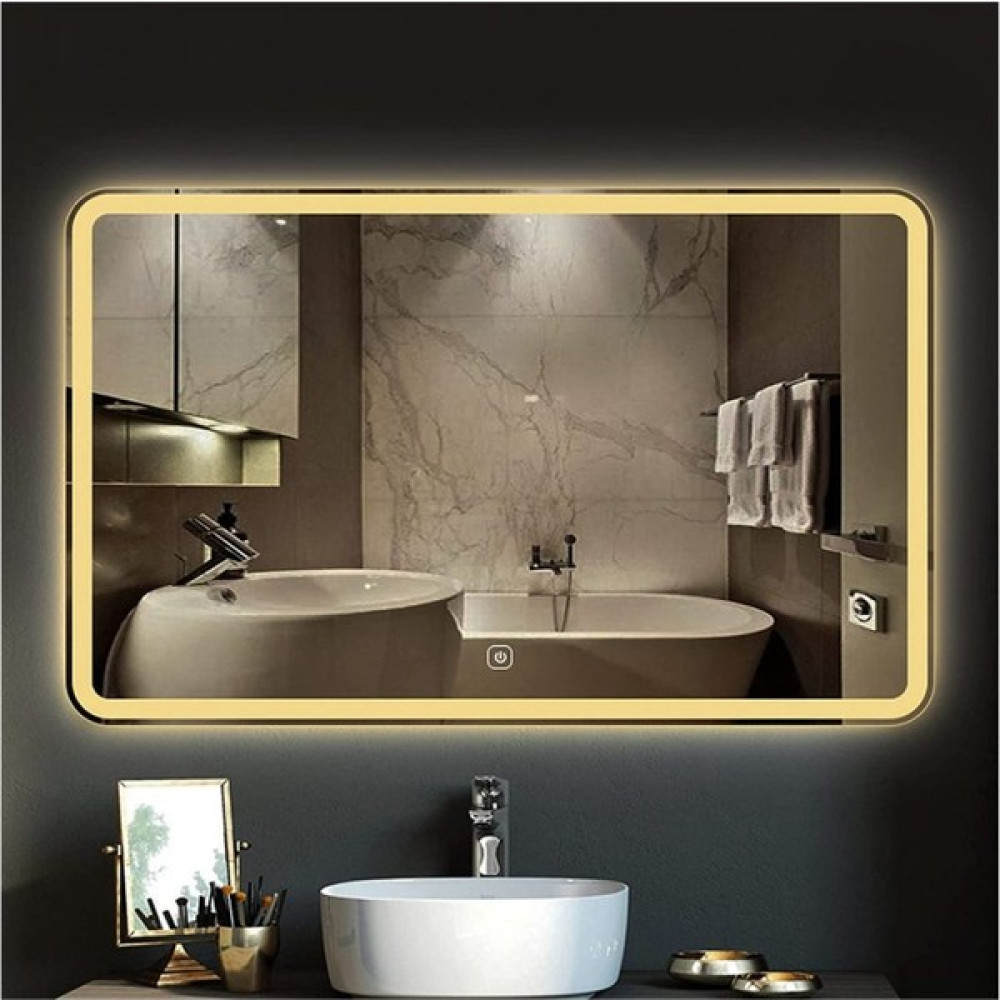 DNR 60x70 Cm Dokunmatik Günışığı Ledli Dikdörtgen Banyo Aynası Banyo Aynası Fiyatı