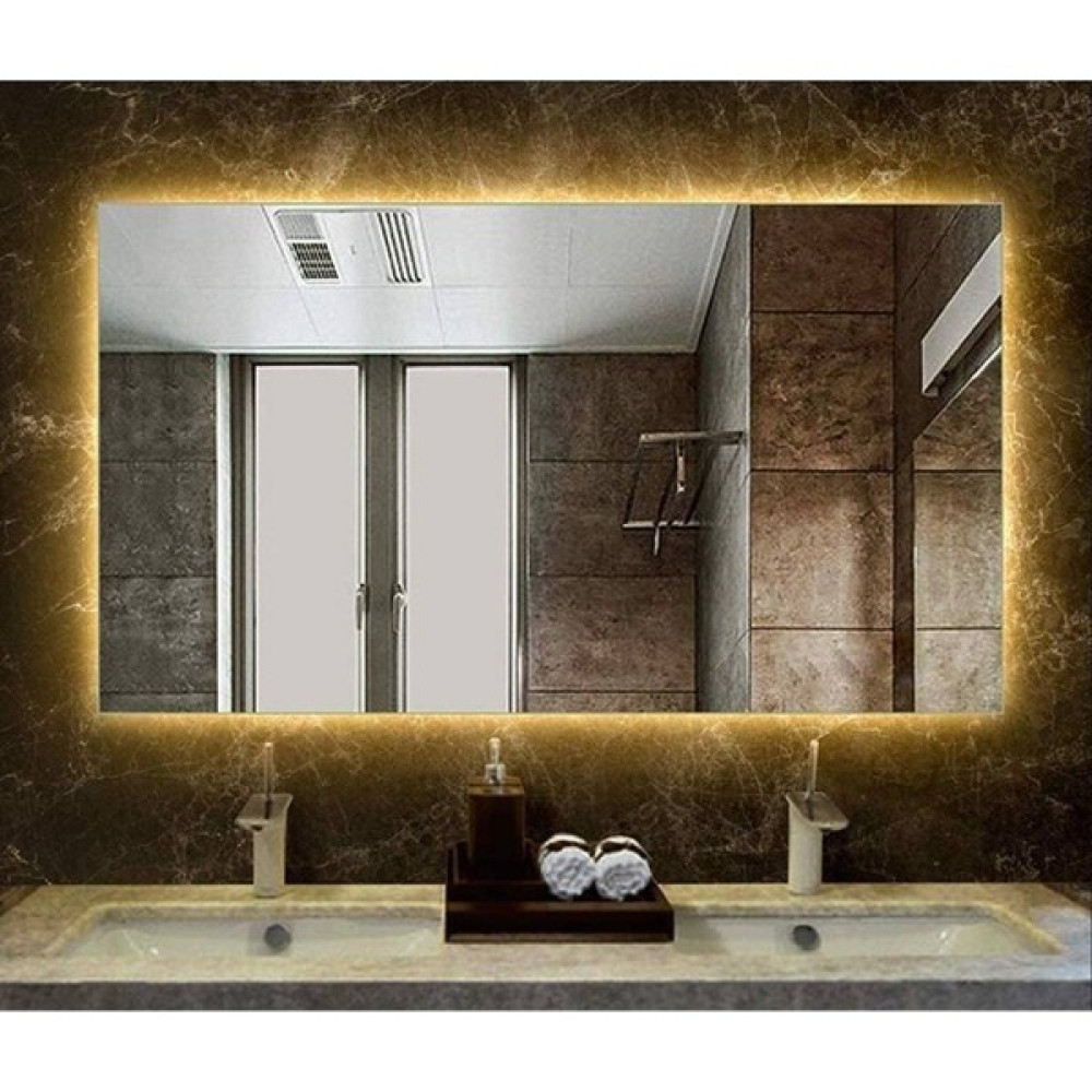 DNR 65 x 90 cm Günışığı Ledli Dikdörtgen Banyo Aynası Tuvalet Aynası Banyo Aynası Fiyatı