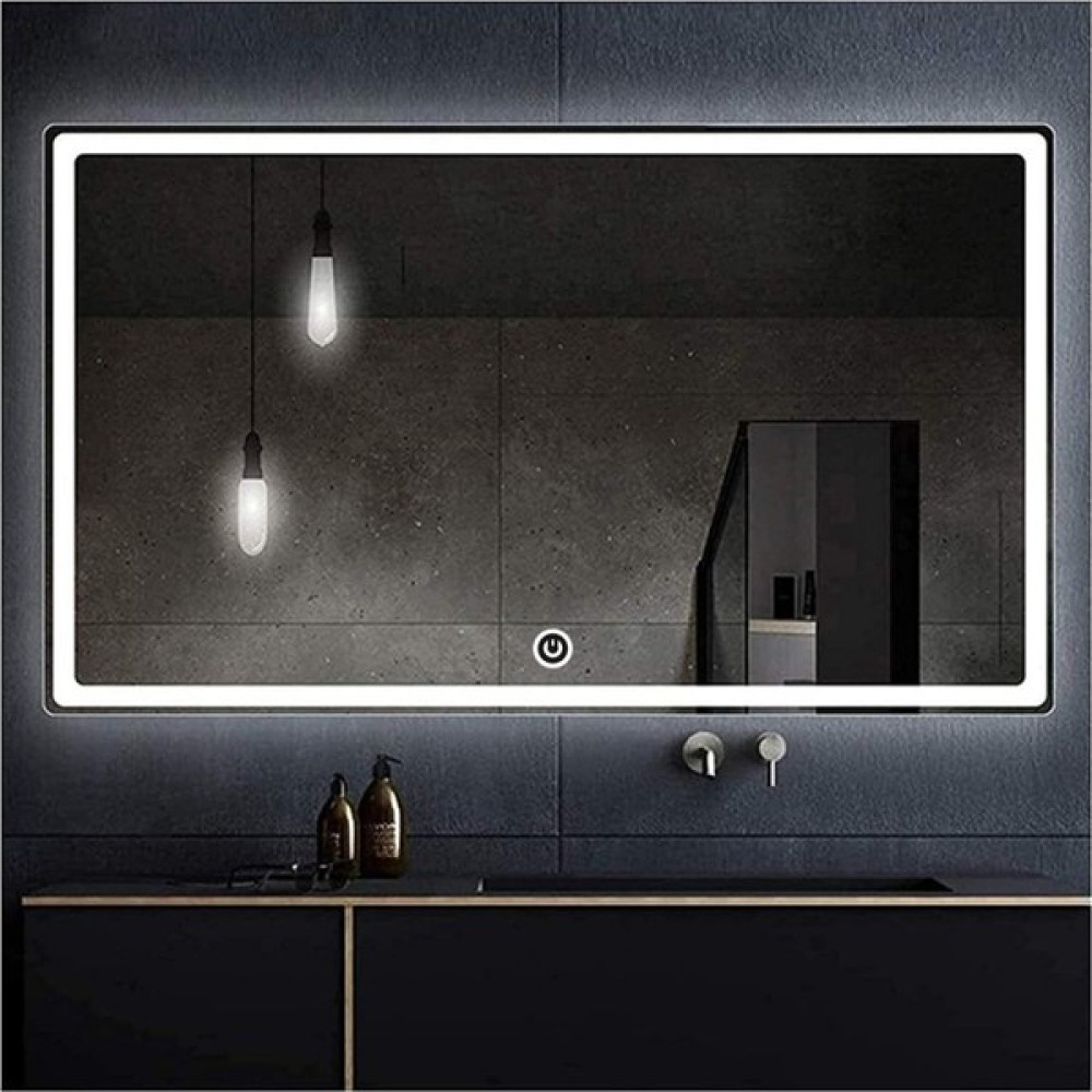 Dnr 70x110 Cm Dokunmatik Beyaz Ledli Dikdörtgen Banyo Aynası Banyo Aynası Fiyatı