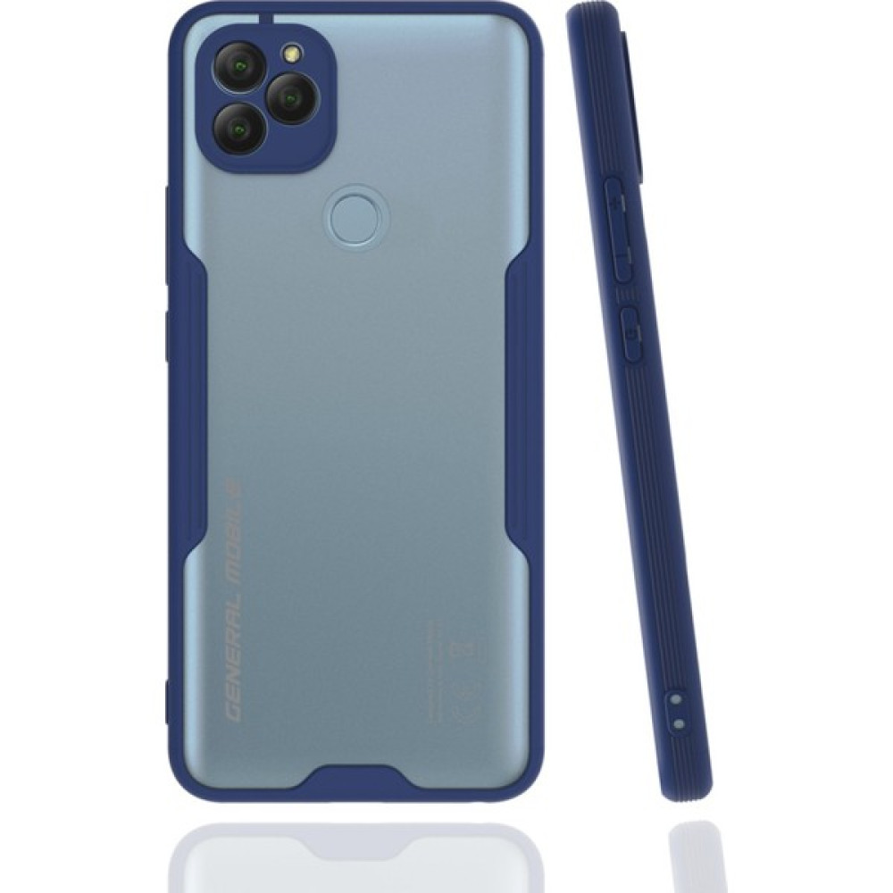 DNZ Bilişim General Mobile Gm 22 Kılıf Kenarları Renkli Soft Silikon Kılıf - Lacivert Cep Telefonu Kılıfı Fiyatı