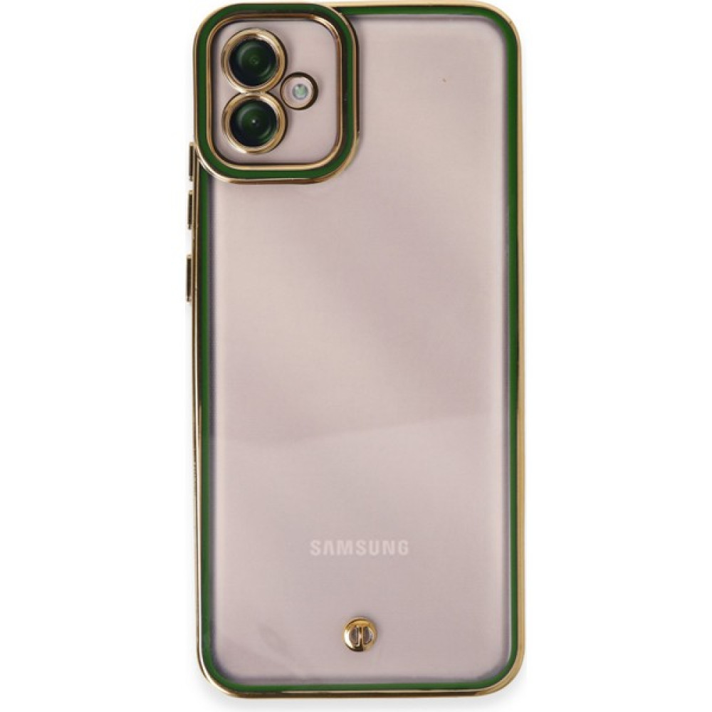 DNZ Bilişim Samsung Galaxy A04E Kılıf Kenarları Renkli Kamera Korumalı Silikon Kapak - Yeşil Cep Telefonu Kılıfı Fiyatı