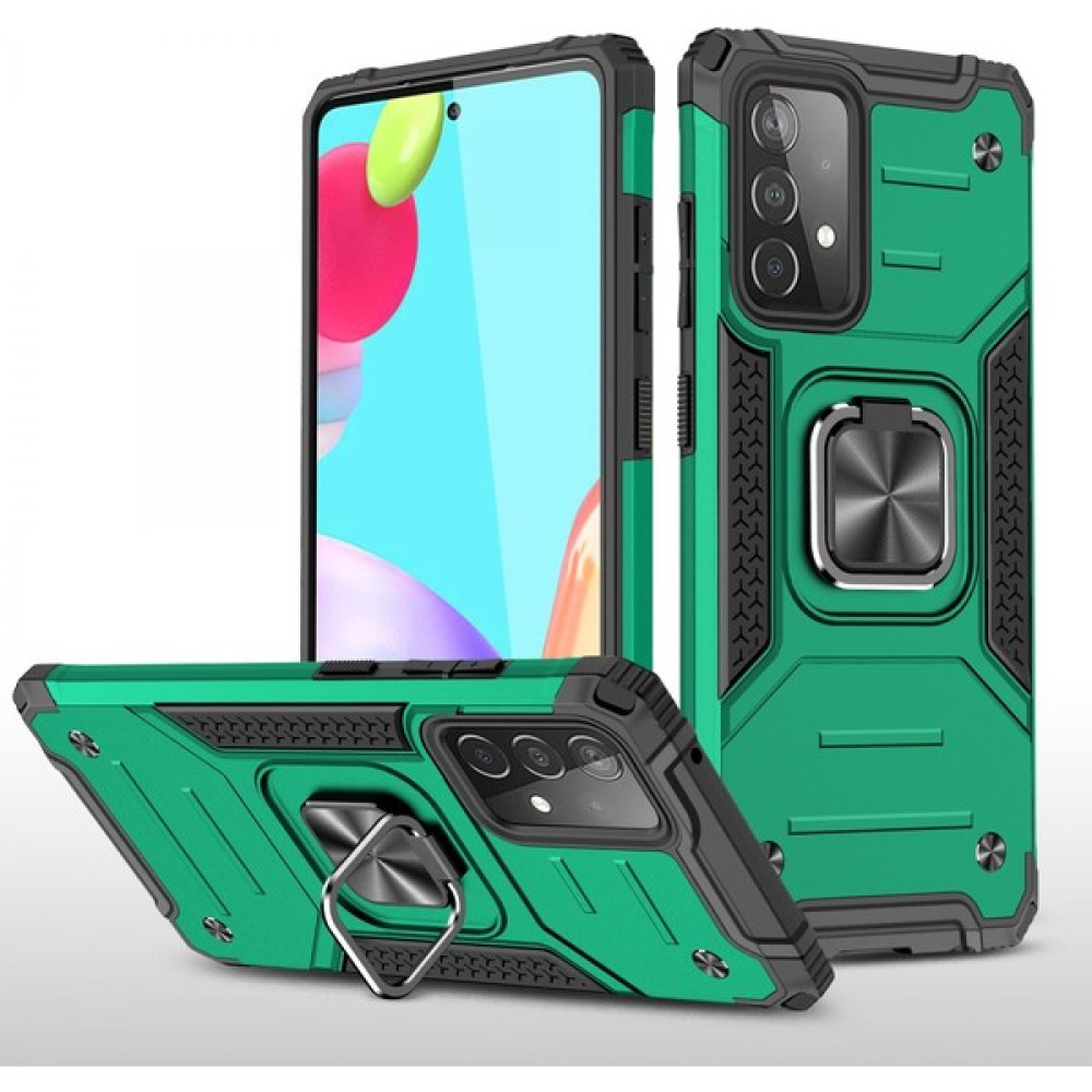 DNZ Bilişim Samsung Galaxy A72 Kılıf Zegna Yüzüklü Silikon - Koyu Yeşil Cep Telefonu Kılıfı Fiyatı