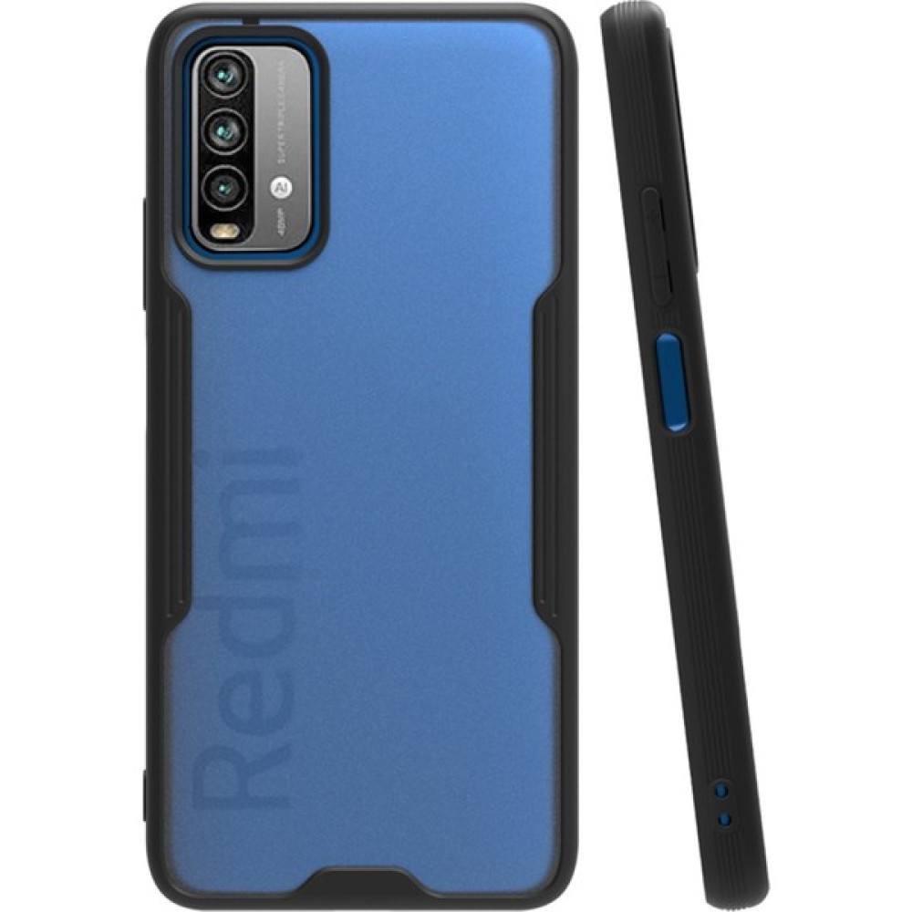 DNZ Bilişim Xiaomi Redmi 9t Kılıf Kenarları Renkli Soft Silikon Kılıf - Siyah Cep Telefonu Kılıfı Fiyatı