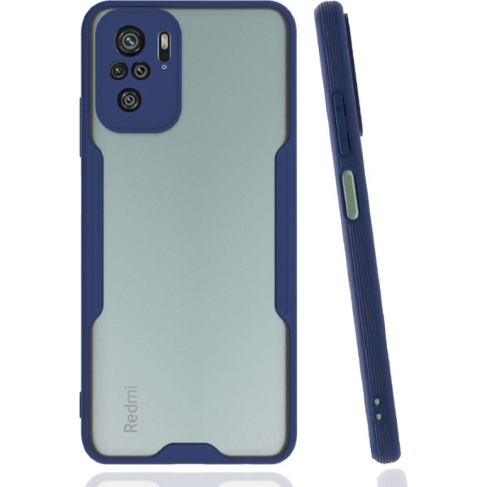 DNZ Bilişim Xiaomi Redmi Note 10S Kılıf Kenarları Renkli Soft Silikon Kılıf - Lacivert Cep Telefonu Kılıfı Fiyatı