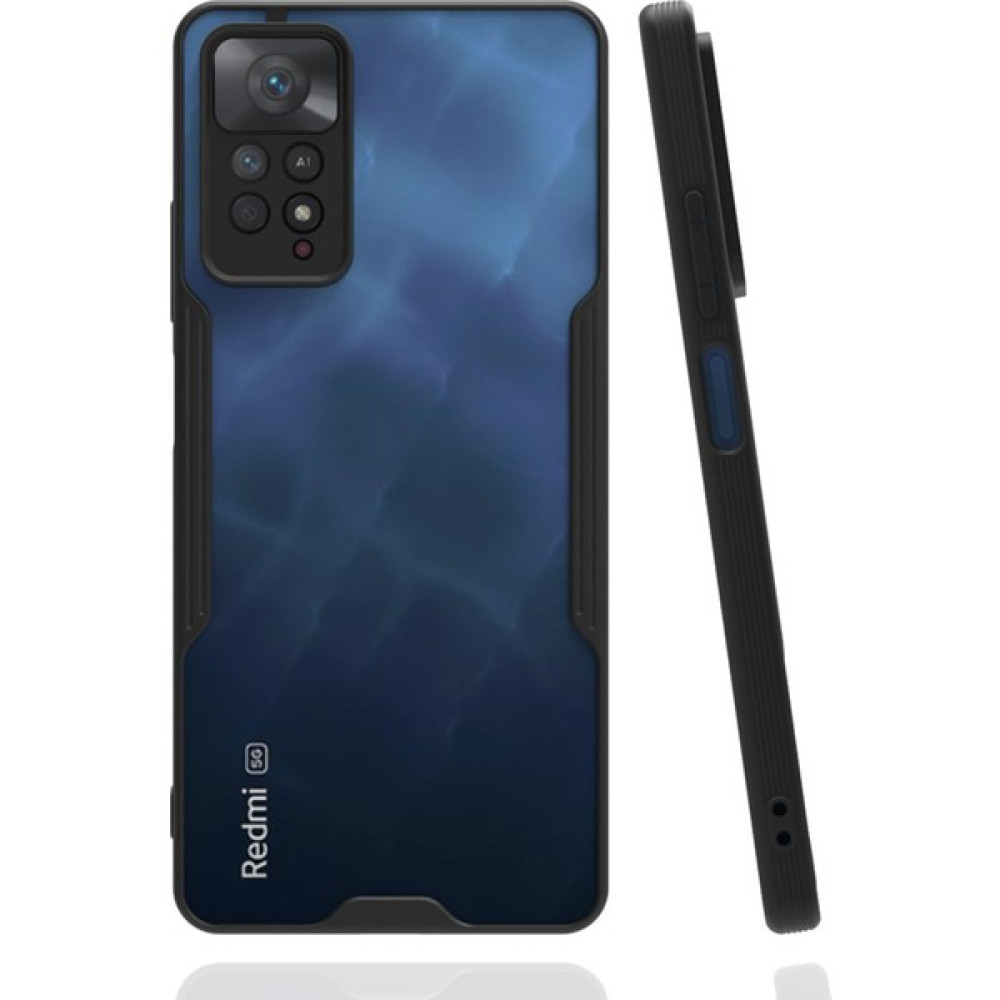 DNZ Bilişim Xiaomi Redmi Note 11 Pro Kılıf Kenarları Renkli Soft Silikon Kılıf - Siyah Cep Telefonu Kılıfı Fiyatı
