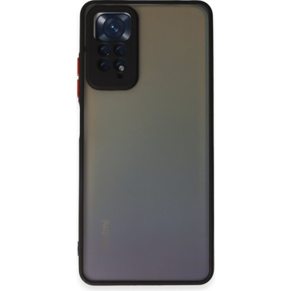 DNZ Bilişim Xiaomi Redmi Note 12 Pro Kılıf Kenarları Renkli Kamera Korumalı Silikon Kılıf - Siyah Cep Telefonu Kılıfı Fiyatı