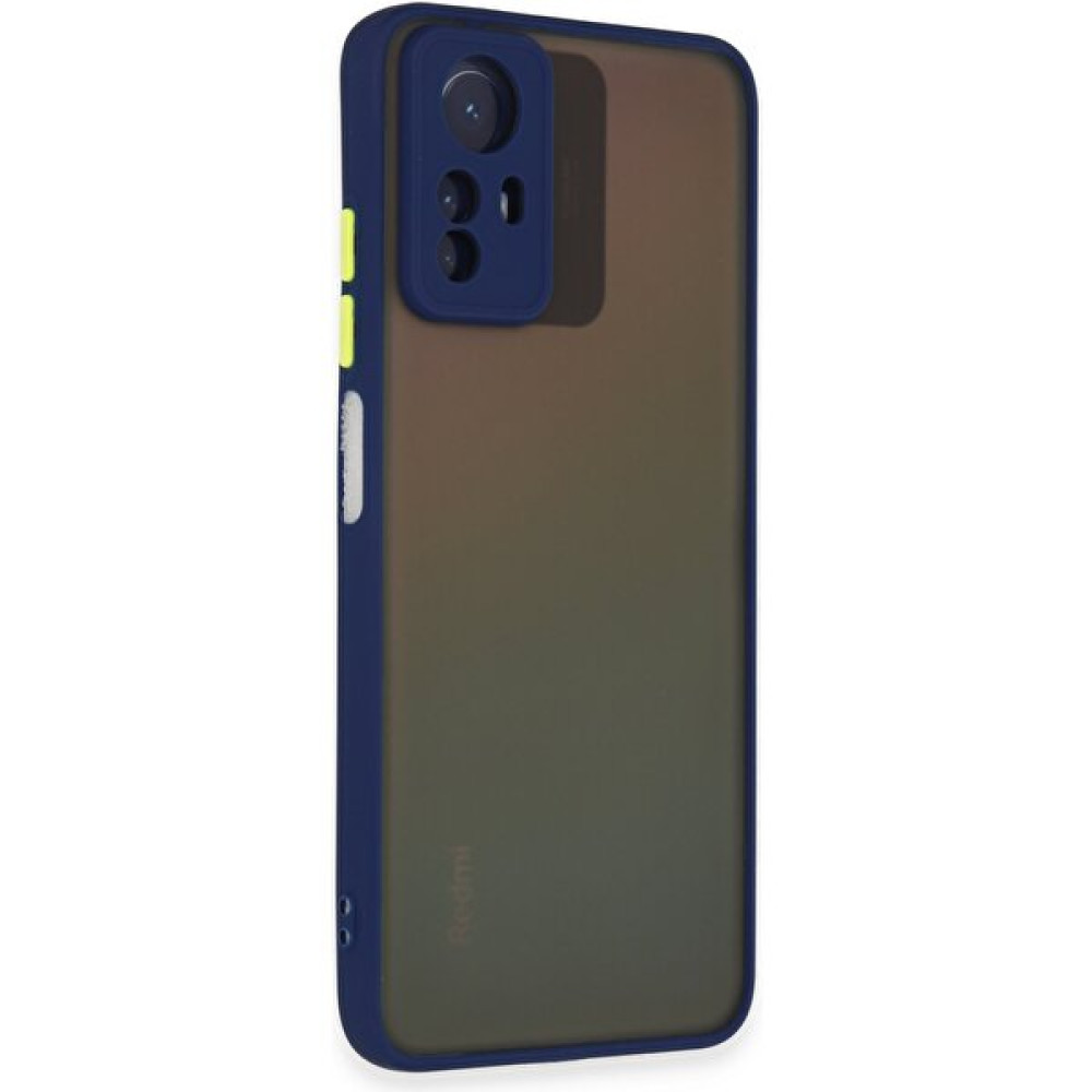 DNZ Bilişim Xiaomi Redmi Note 12S Kılıf Kenarları Renkli Kamera Korumalı Silikon Kılıf - Lacivert Cep Telefonu Kılıfı Fiyatı