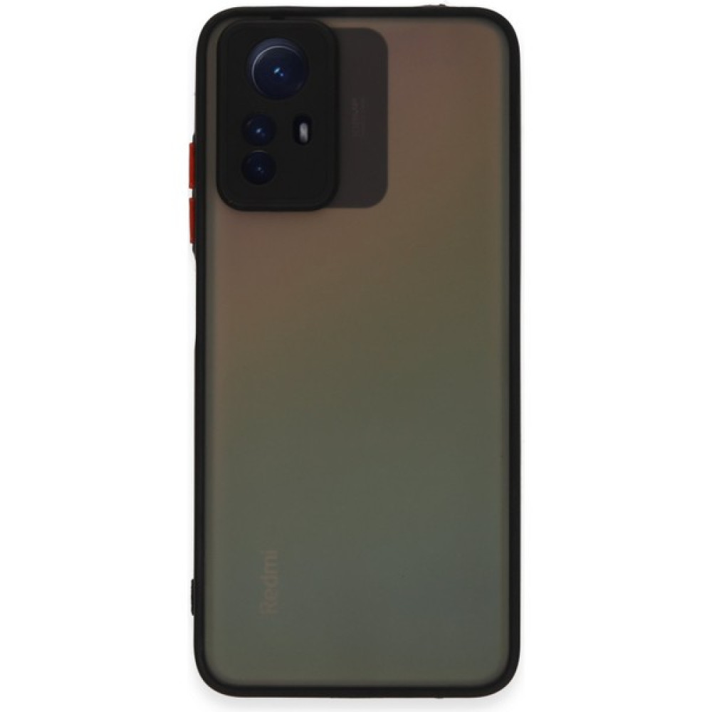 DNZ Bilişim Xiaomi Redmi Note 12S Kılıf Kenarları Renkli Kamera Korumalı Silikon Kılıf - Siyah Cep Telefonu Kılıfı Fiyatı