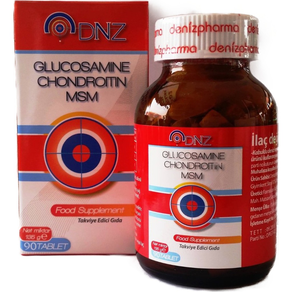 DNZ Glucosamine Chondroitin Msm 90 Tablet Takviye Edici Gıda İçin Özel Formül Diğer Fiyatı