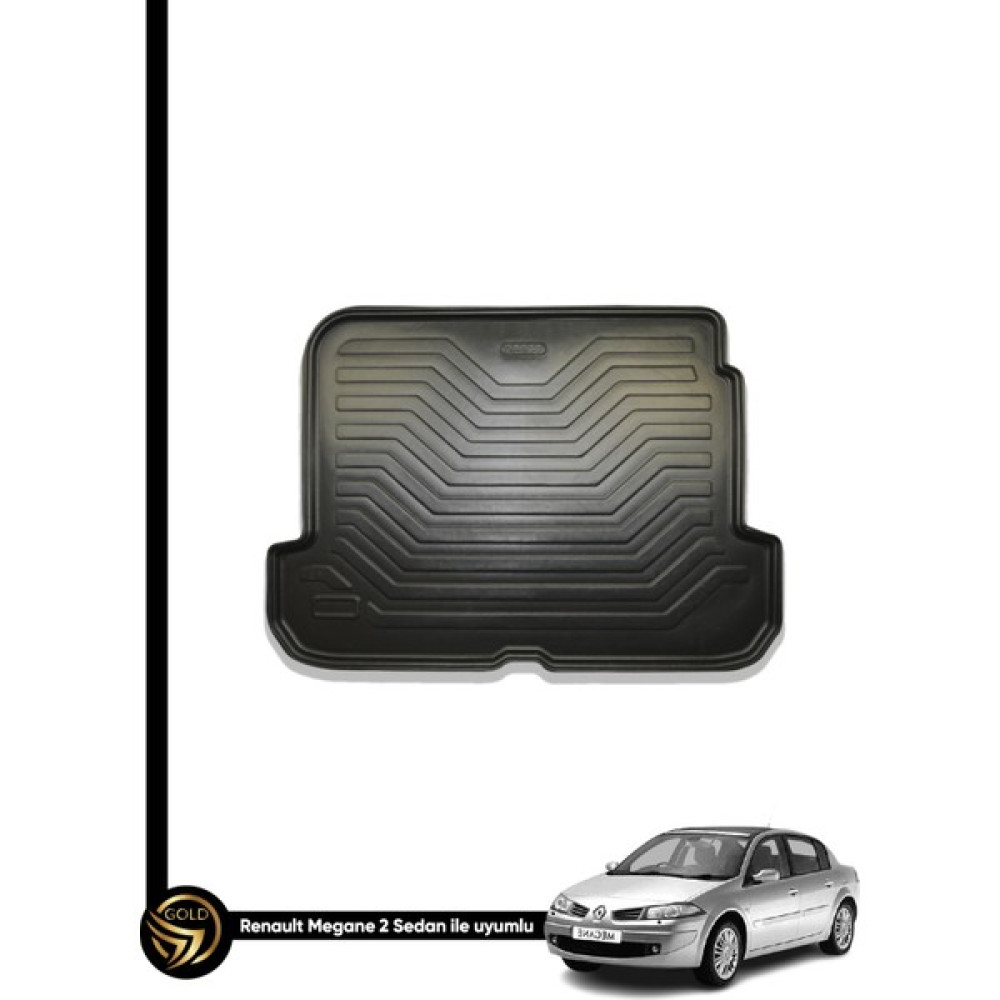 Dnz Renault Megane 2 Sedan 2004 - 2009 Birebir Uyumlu 3D Bagaj Havuzu - Siyah Bagaj Havuzu Fiyatı