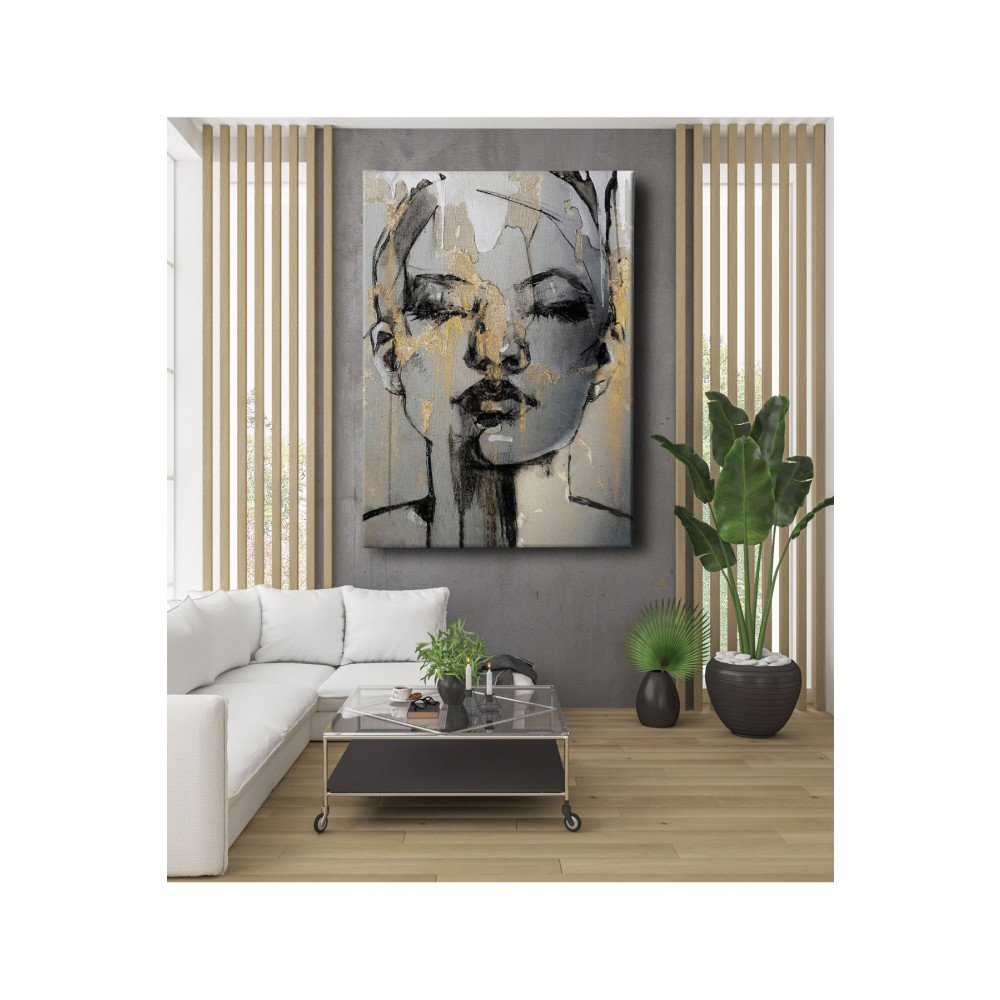 D&O Dekor Ofisi Soyut Karakalem Kadın Modern Dekoratif Kanvas Tablo 35 x 50 Beden Tablo & Poster Fiyatı