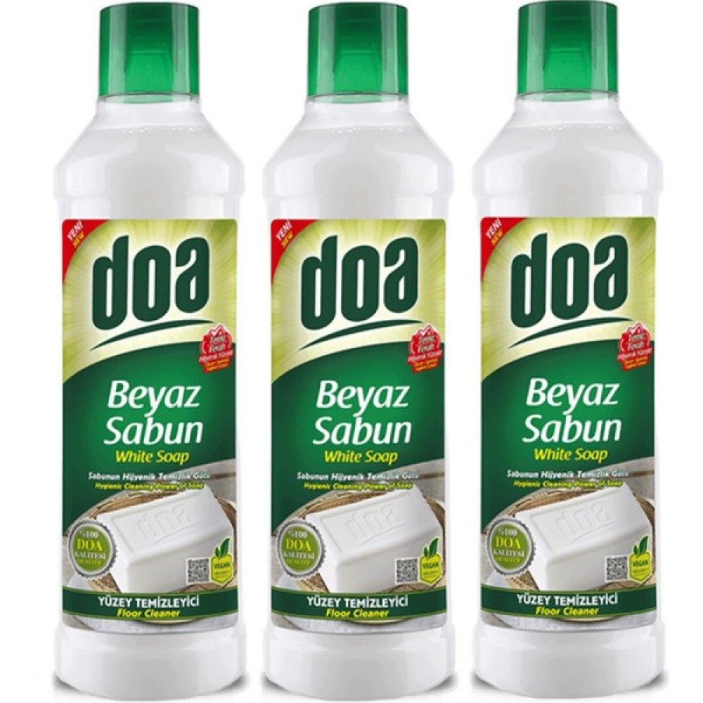 Doa Beyaz Sabun Kokulu Yüzey Temizleyici 3X1000ML Parlatıcı ve Temizleyiciler Fiyatı