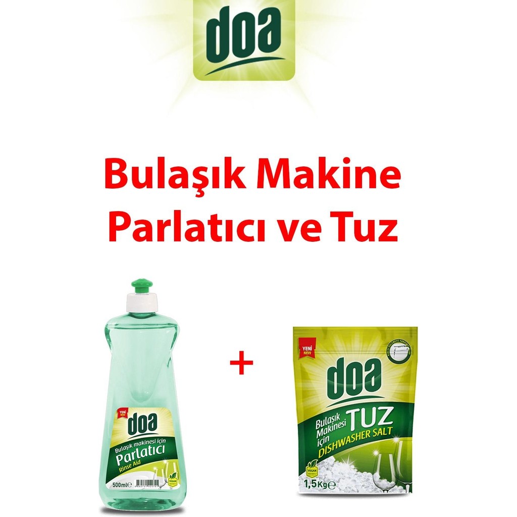 Doa Bulaşık Makinesi Parlatıcı 500ML ve Tuz 1.5kg Bulaşık Makineleri Fiyatı