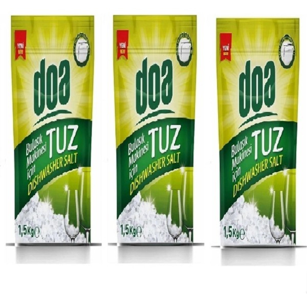 Doa Bulaşık Makinesi Tuzu 1,5 kg X3 Bulaşık Yıkama Fiyatı