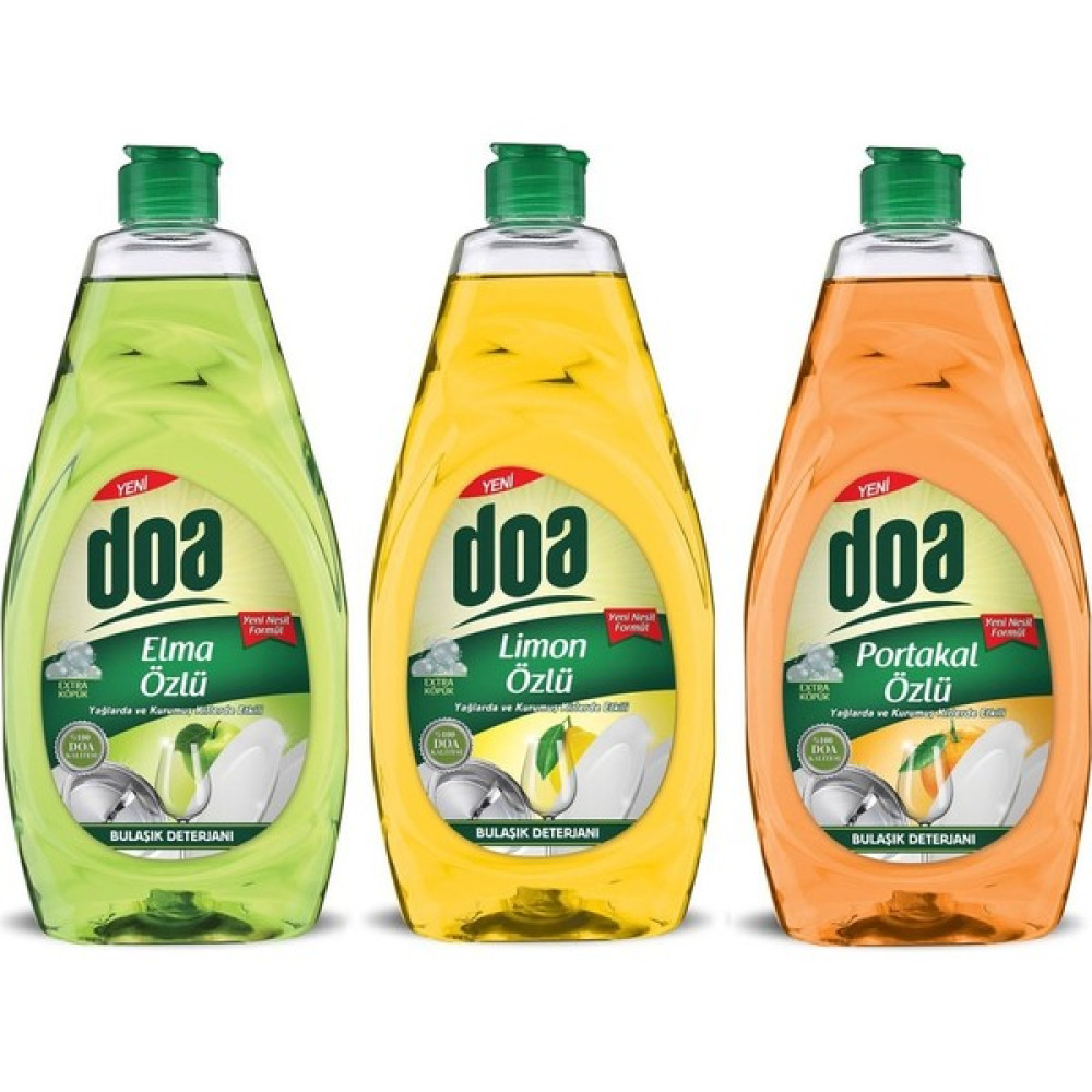 Doa Bulaşik Temizleyici 750 ml 3'lü (Elma-'limon-Portakal) Bulaşık Yıkama Fiyatı