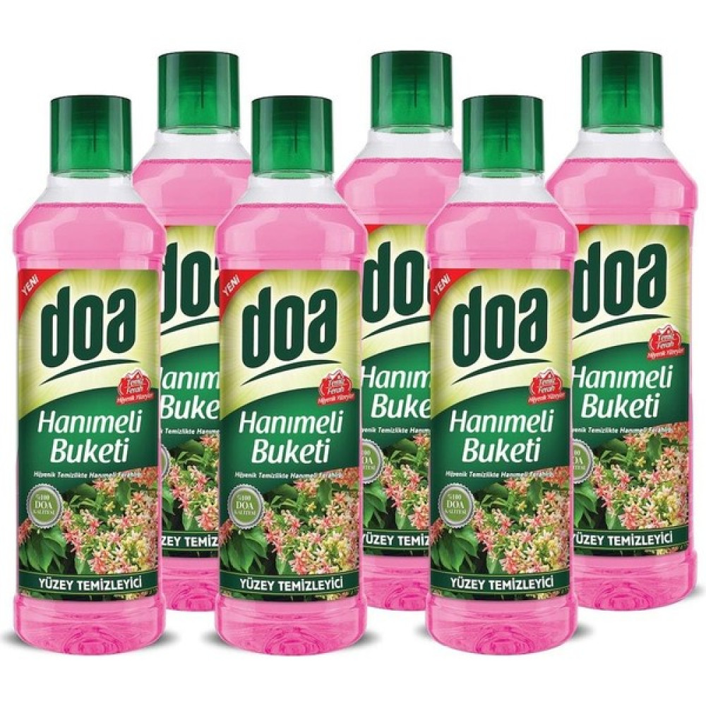 Doa Doa Yüzey Temizleyici Hanımeli 1000 ml - 6 Adet Parlatıcı ve Temizleyiciler Fiyatı