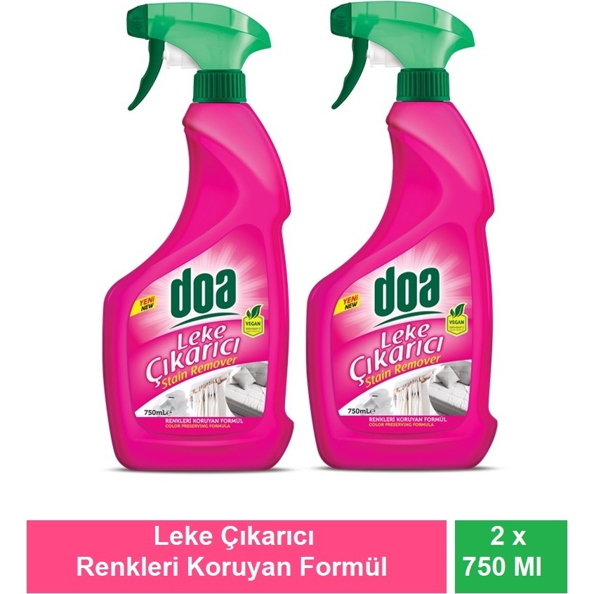 Doa Leke Çıkarıcı Sprey 750 ml Vegan x 2 Adet Çamaşır Yıkama Fiyatı