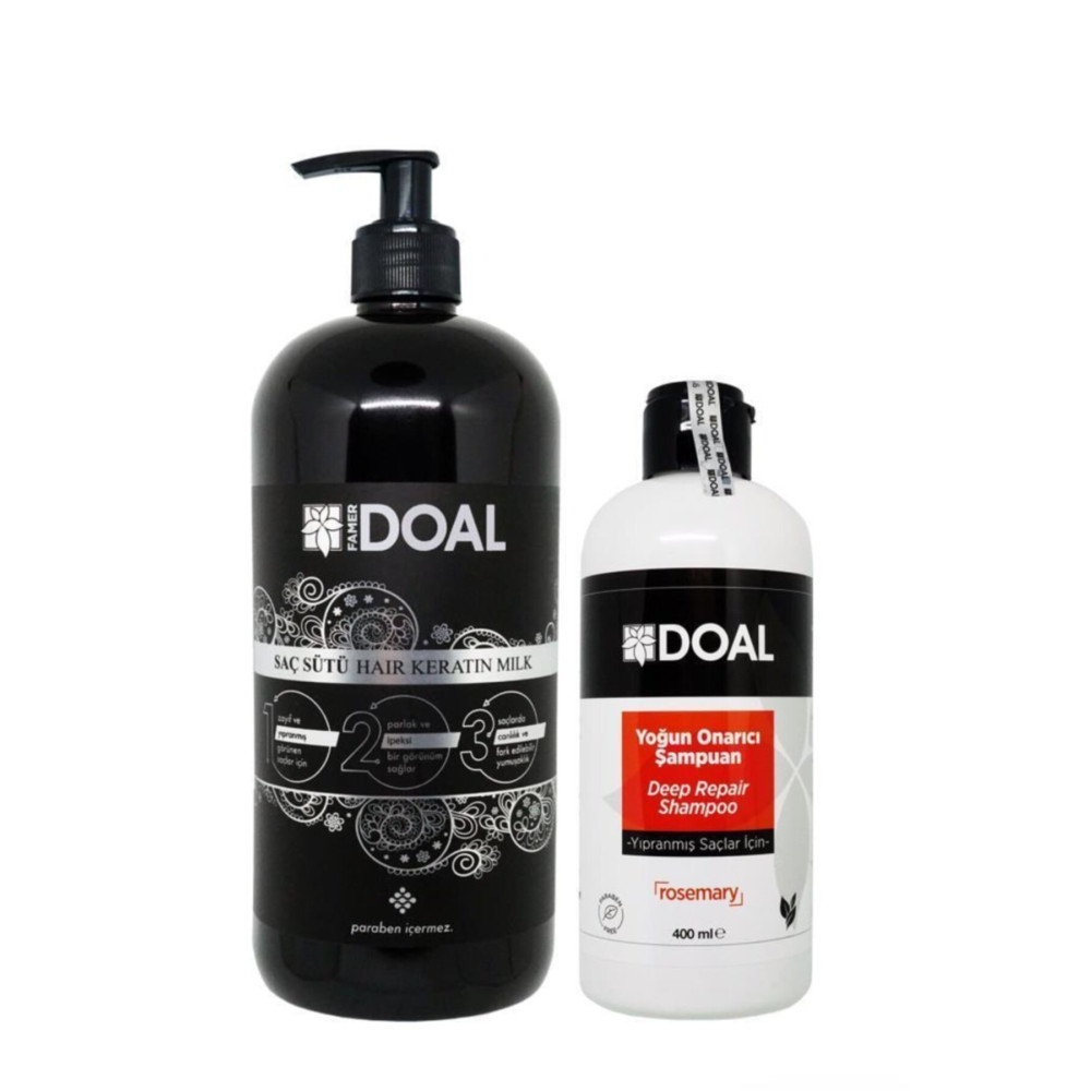 DOAL Keratin Sütü 1000ml + Yıpranmış Saçlar Için Yoğun Onarıcı Şampuan 400 Ml Şampuan ve Saç Kremi Fiyatı