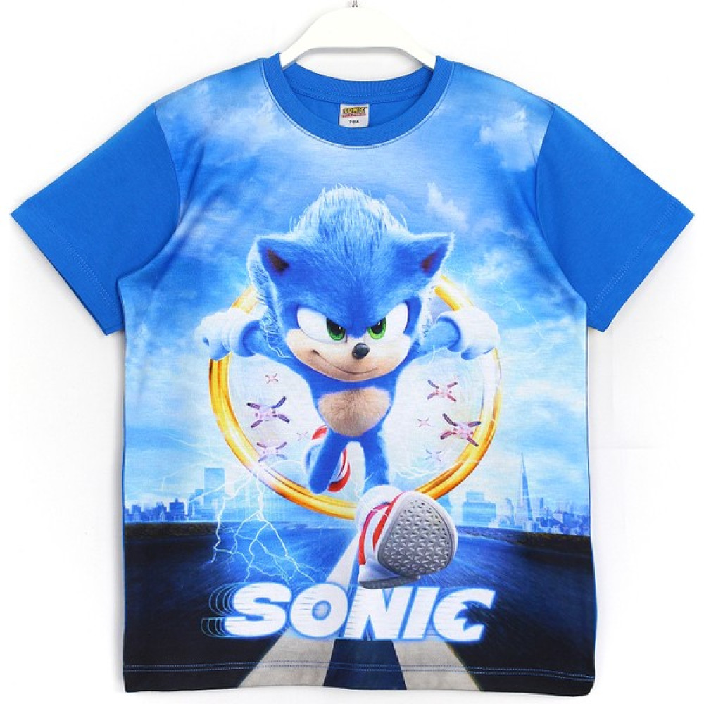 DobaKids Kirpi Sonic The Hedgehog T-Shirt Mavi Renk Erkek Çocuk T-shirt Fiyatı
