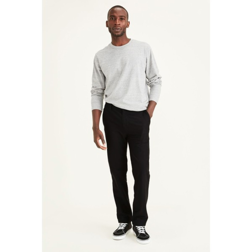 Dockers Smart 360 Comfort Knit Siyah Slim Fit Chino Pantolon Erkek Pantolon Fiyatı