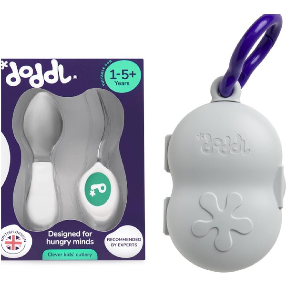 Doddl Çatal ve Kaşık Seti Aqua ve Taşıma Kutusu - Yeşil Mama Seti Fiyatı