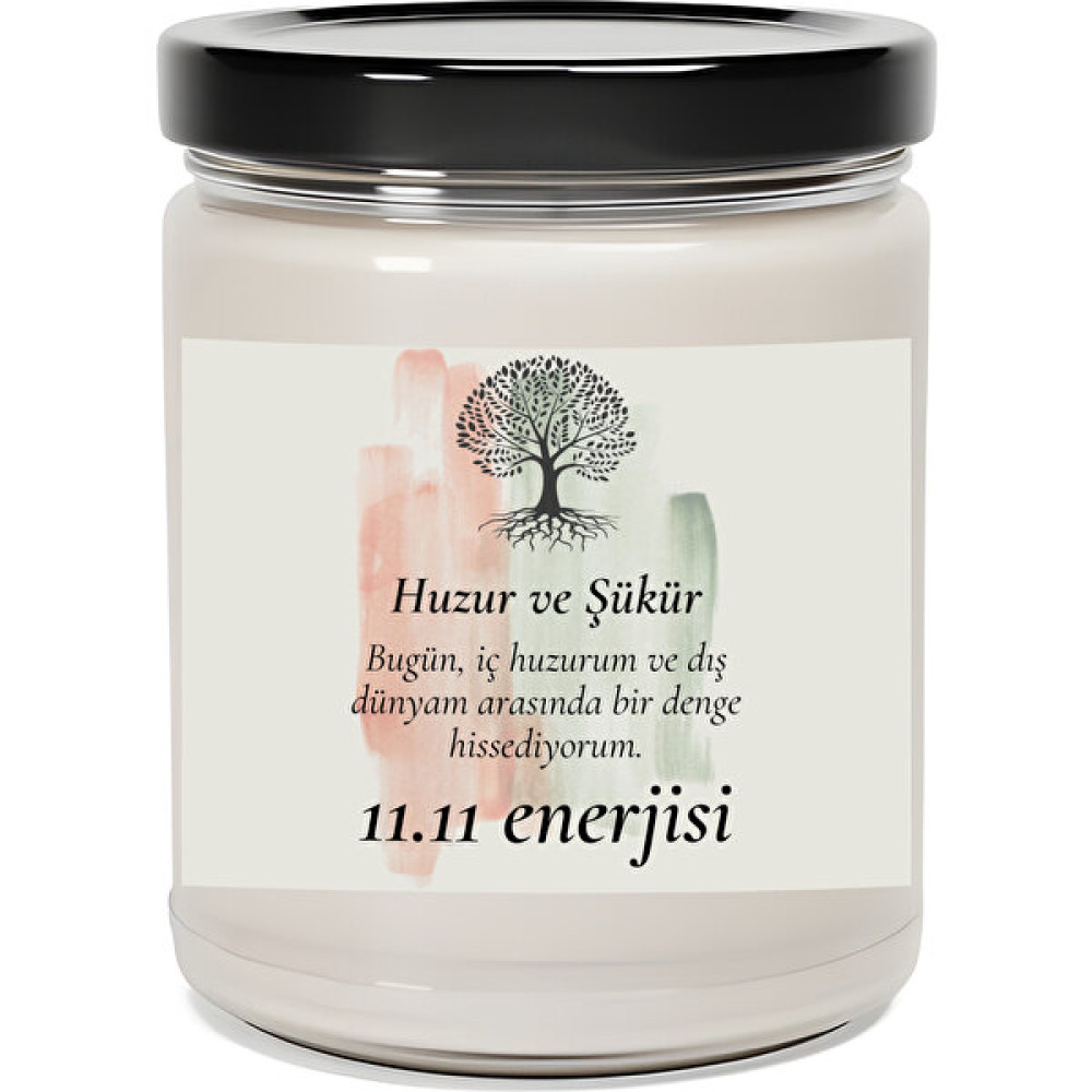 Dodo Candles Huzur Ve Şükür | 11.11 Enerjisi | Çilek Kokulu Mum | Meditasyon Mumları Mk-216 - Beyaz - 1 Adet Dekoratif Mum Fiyatı