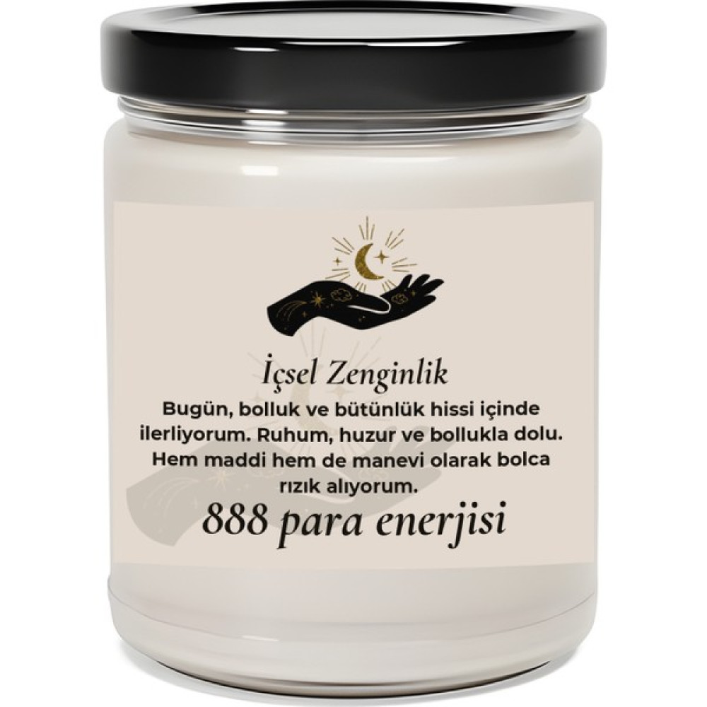 Dodo Candles Içsel Zenginlik | 888 Para Enerjisi | Vanilya Kokulu Mum | Meditasyon Mumları Mk-208 - Beyaz - 1 Adet Dekoratif Mum Fiyatı