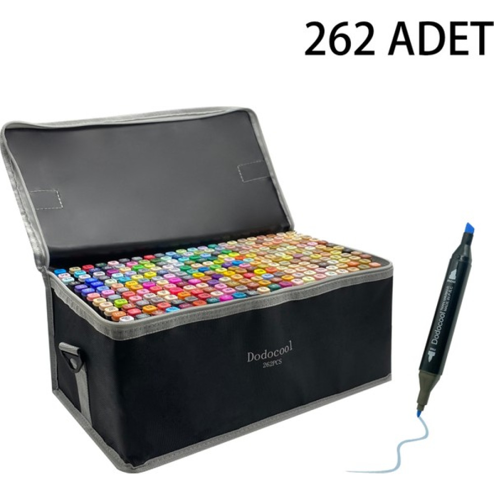 Dodocool 262’LI Çift Uçlu Touch Marker Art Tasarım Kalem Seti Ithal Ürün Keçe Uçlu Kalem Fiyatı