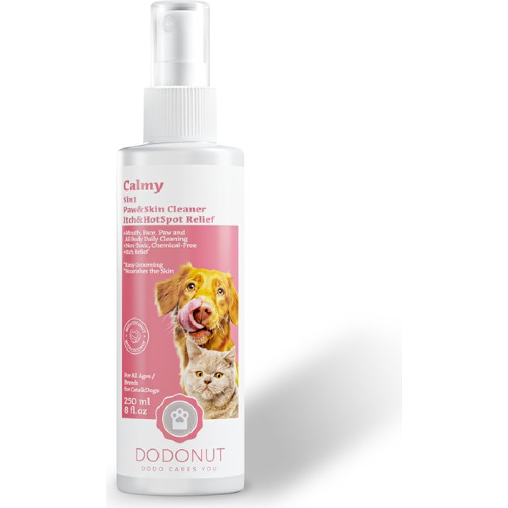 Dodonut Calmy 5in1 Pati&vücut&yüz Temizleme Spreyi, Kimyasal ve Toksik Madde Içermez, 250 ml Evcil Hayvan Ürünleri Fiyatı