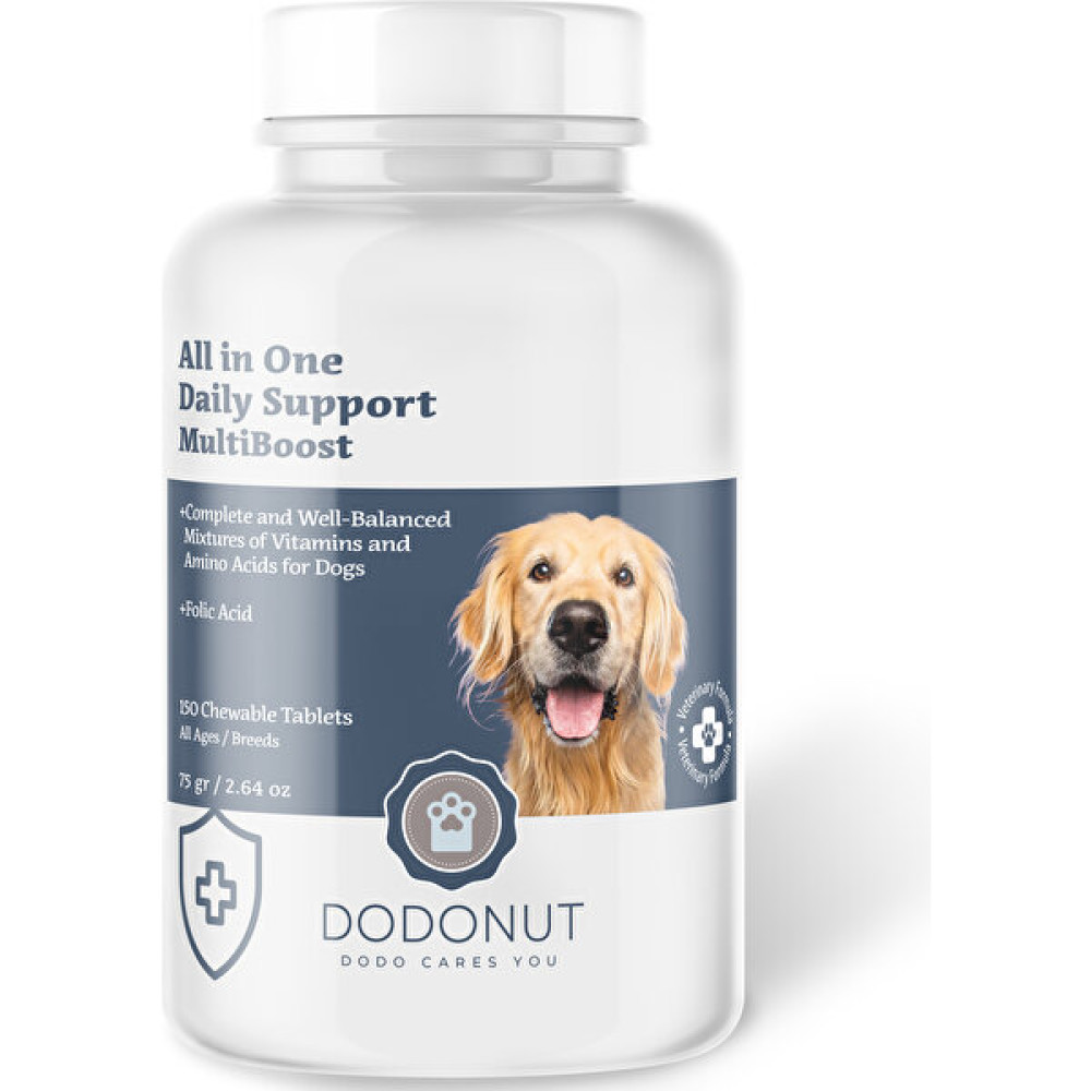 Dodonut Multiboost Köpekler Için Multivitamin ve Amino Asit Besin Takviyesi, 150 Tablet Evcil Hayvan Ürünleri Fiyatı