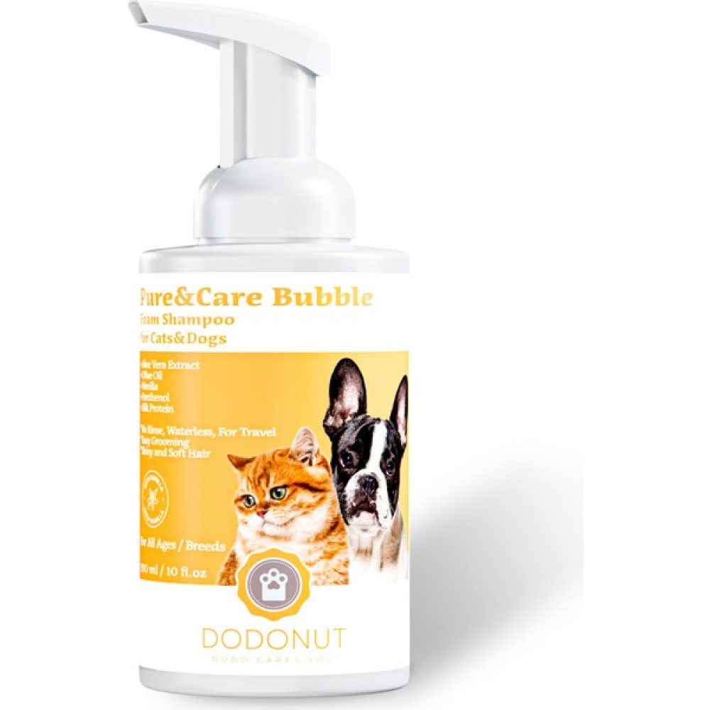 Dodonut Pure&care Doğal Kuru Köpük Şampuan, Kedi&köpek, Alkol, Sls/sles, Paraben Içermez, 350 ml Evcil Hayvan Ürünleri Fiyatı
