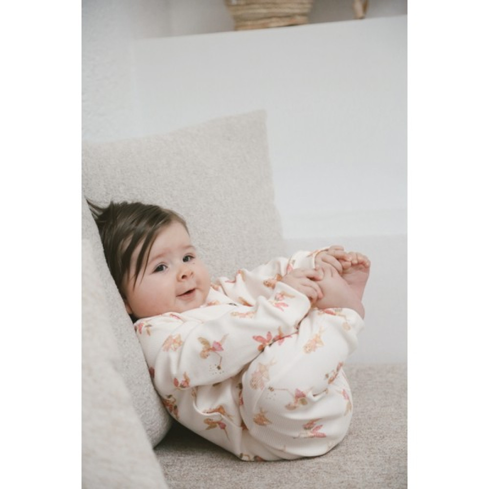 Dodo's Baby Peri Masalı Desen Organik Kaşkorse Bebkek Tulum Bebek Tulumu Fiyatı