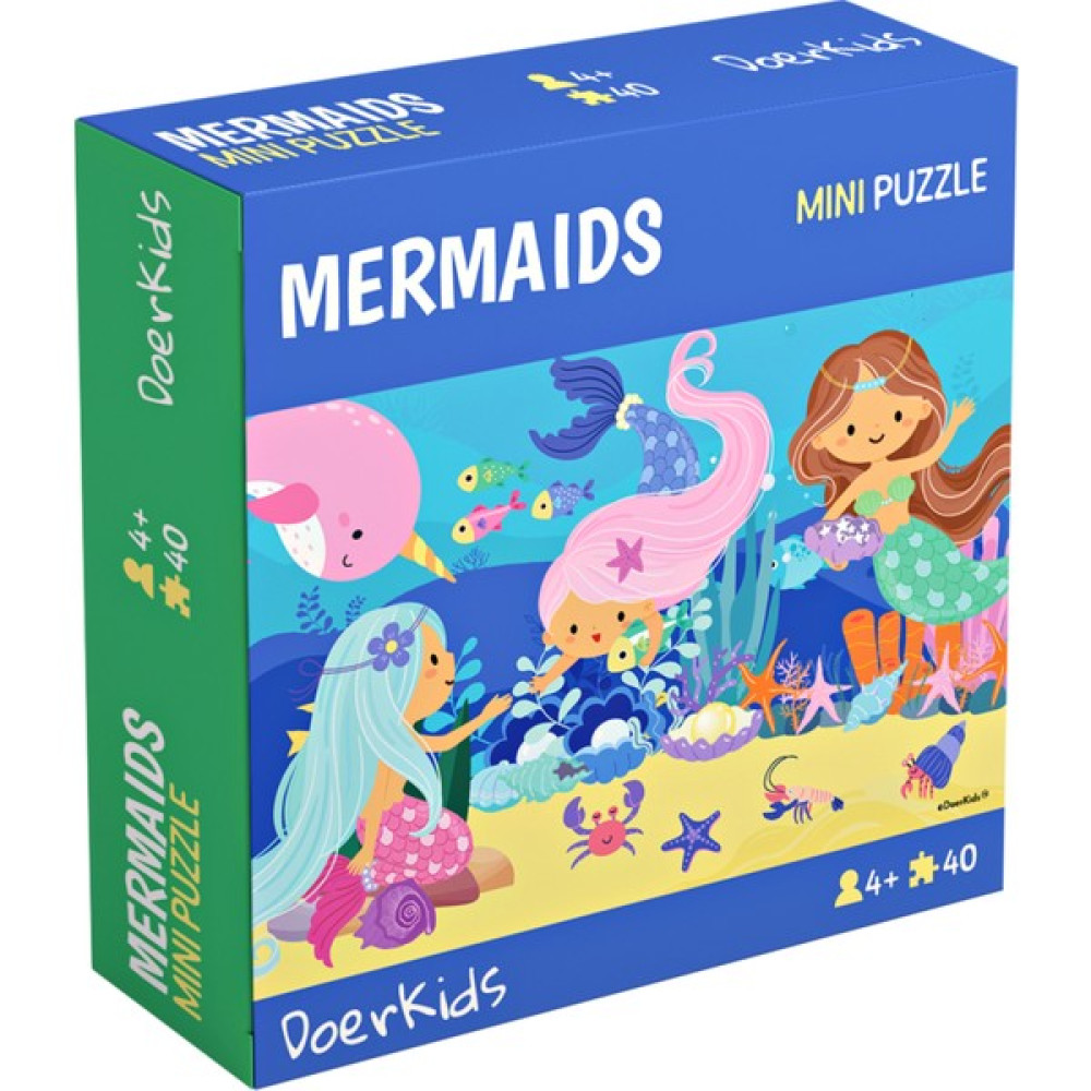DoerKids Deniz Kızı Mini Puzzle | 40 Parça 4+ Yaş Eğitici Oyuncak Fiyatı